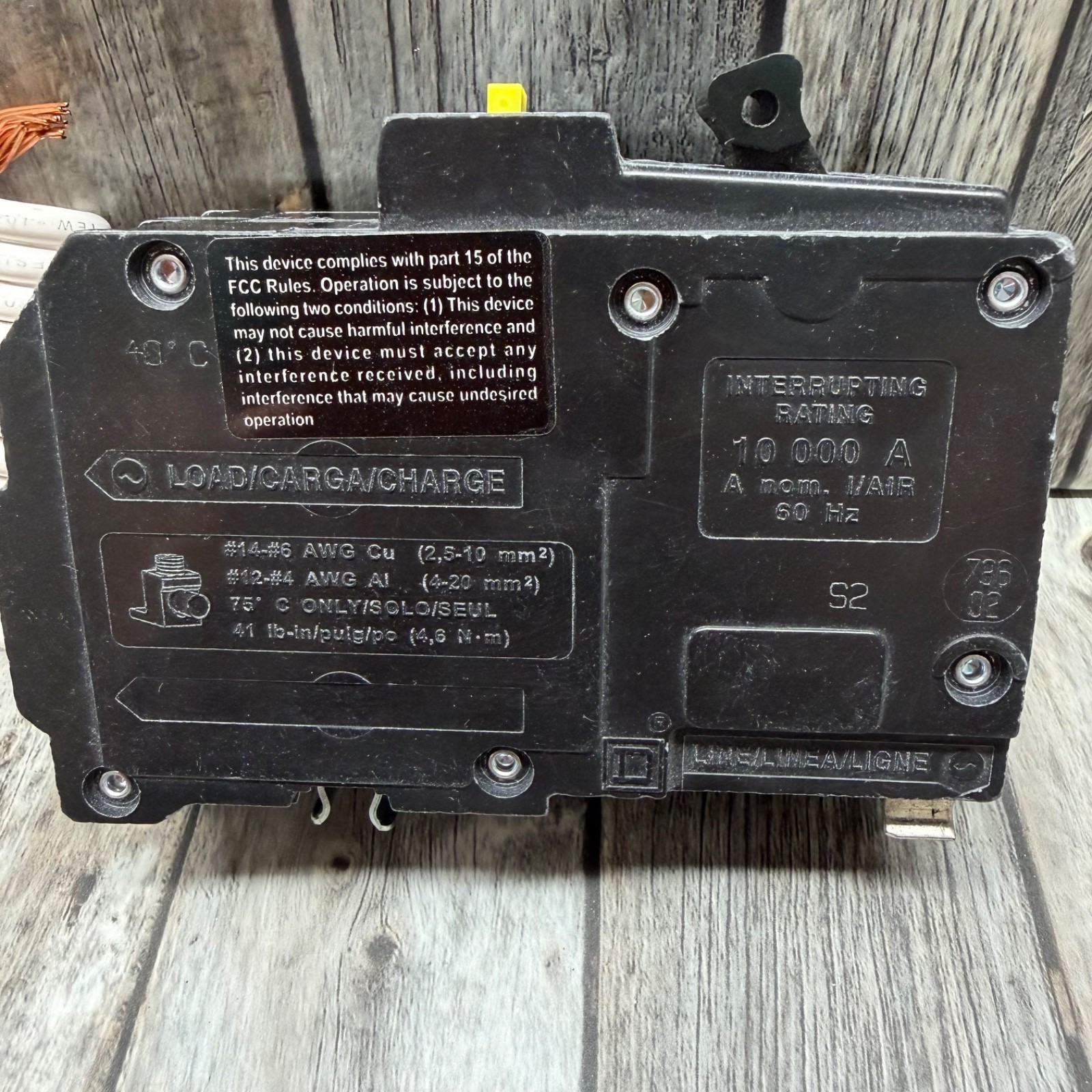 Schneider Square D QO 60-amp 2 Pole GFCI and Circuit Breaker Model #QO260GFICP
