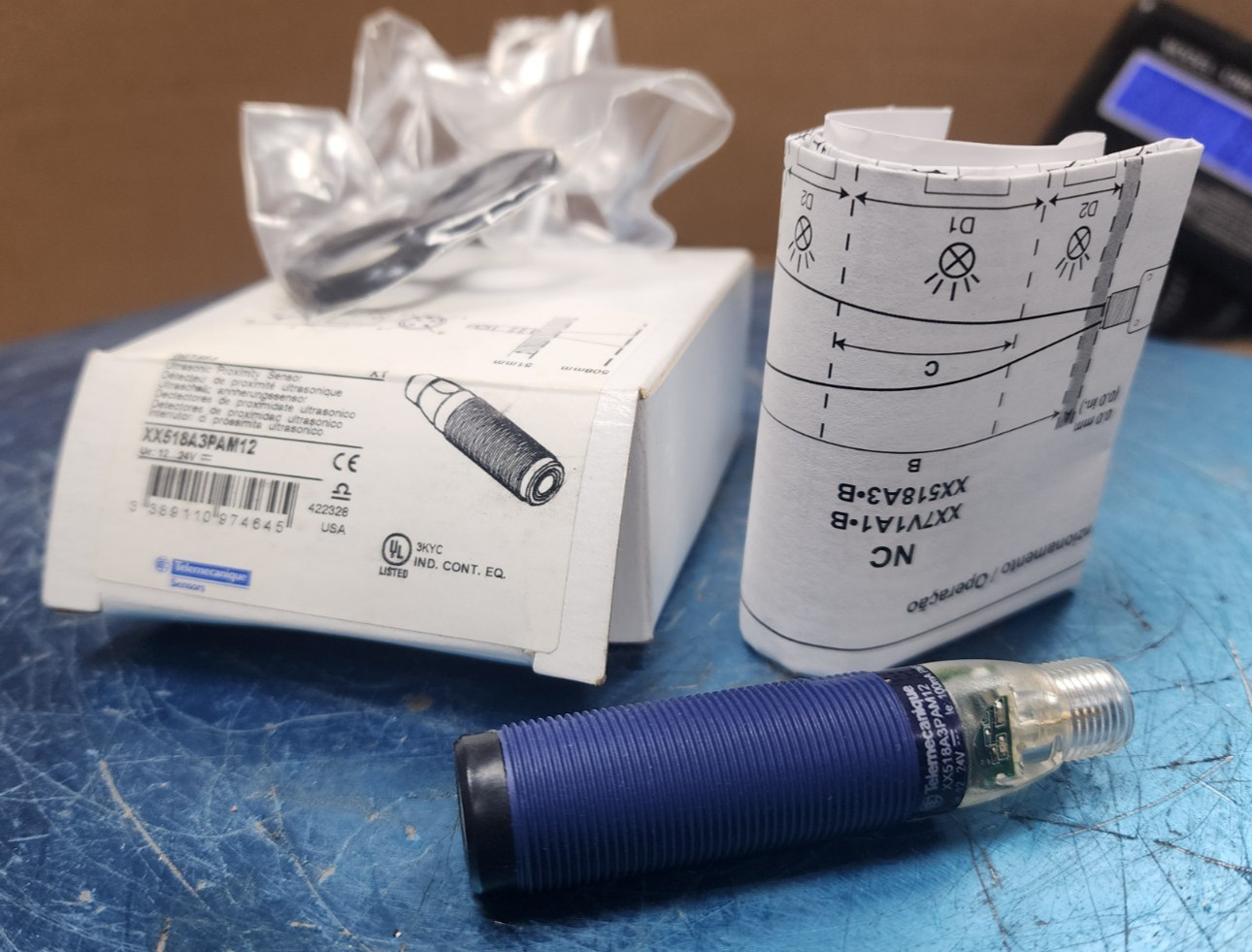🤠 NEW TELEMECANIQUE ULTRASONIC PROXIMITY SENSOR 12/24 VDC XX518A3PAM12