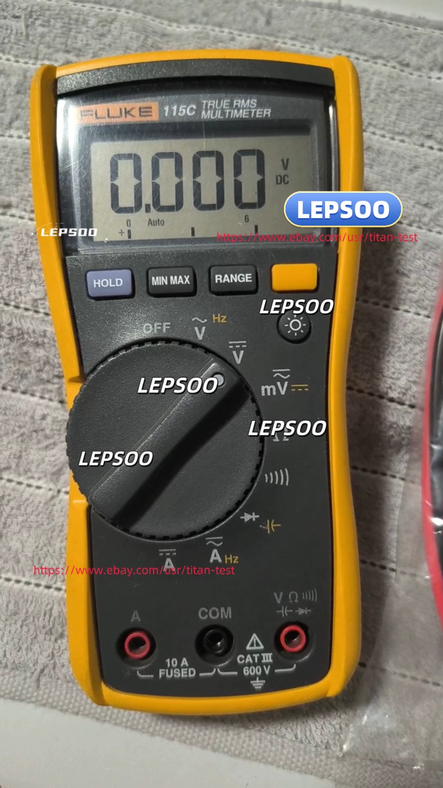 Fluke 115C True RMS Multimeter Voltmeter 600V used#L#dmm&