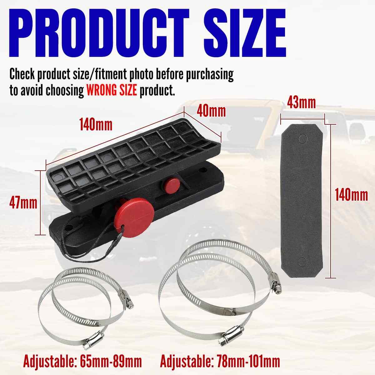 Car Fire Extinguisher Holder Mount Bracket Adjustable For Jeep Wrangler 07-2024