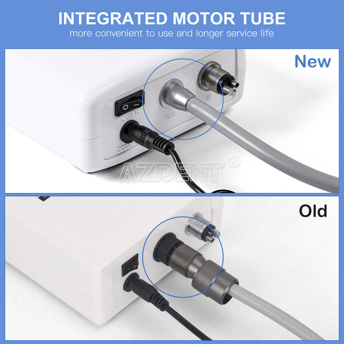 AZDENT Dental Brushless Electric LED Micro Motor /1:5 Increasing Handpiece