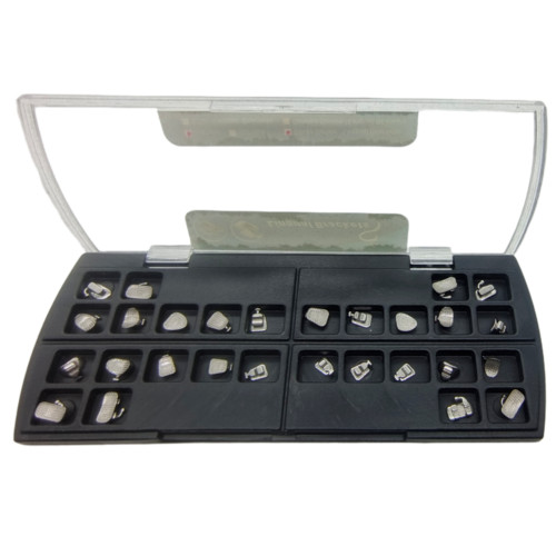 28pcs/set Dental Orthodontic Metal Lingual Brackets Brace Buccal Tubes
