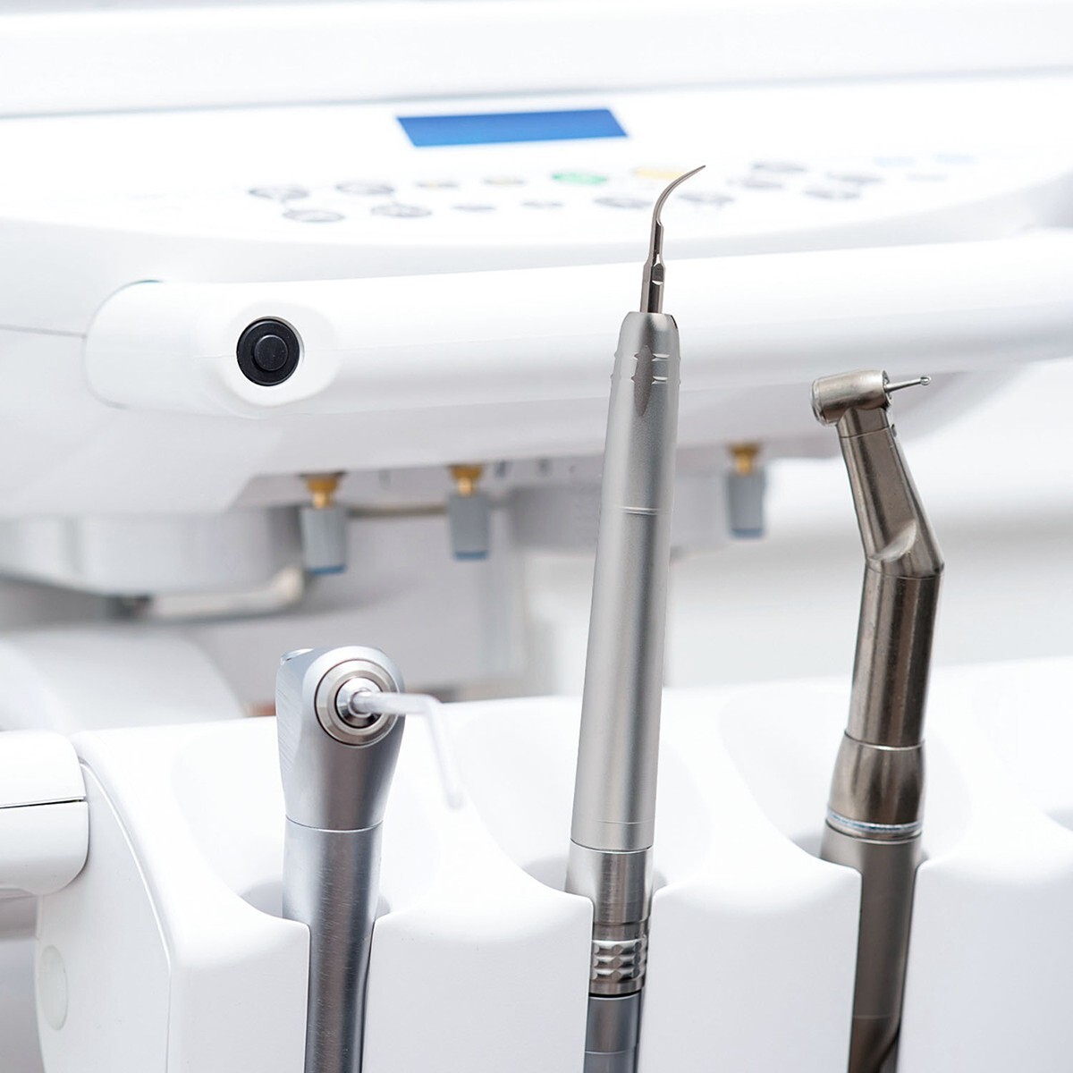 Dental Ultrasonic Air Perio Scaler Handpiece Hygienist 2/ 4Holes 3 Tips AZDENT