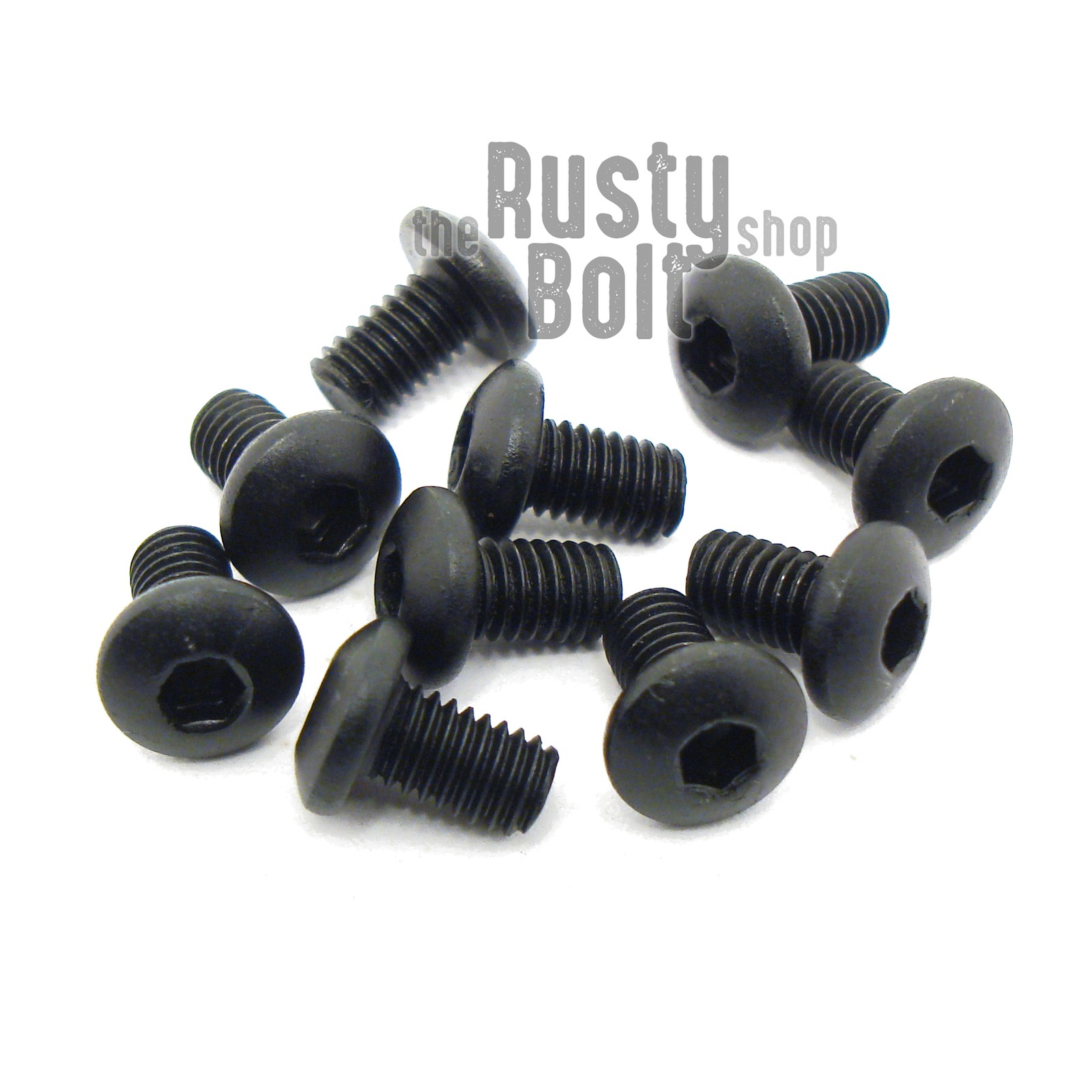 M3 x 5mm, Socket Button Head Screws, 10.9 Steel, Black Oxide