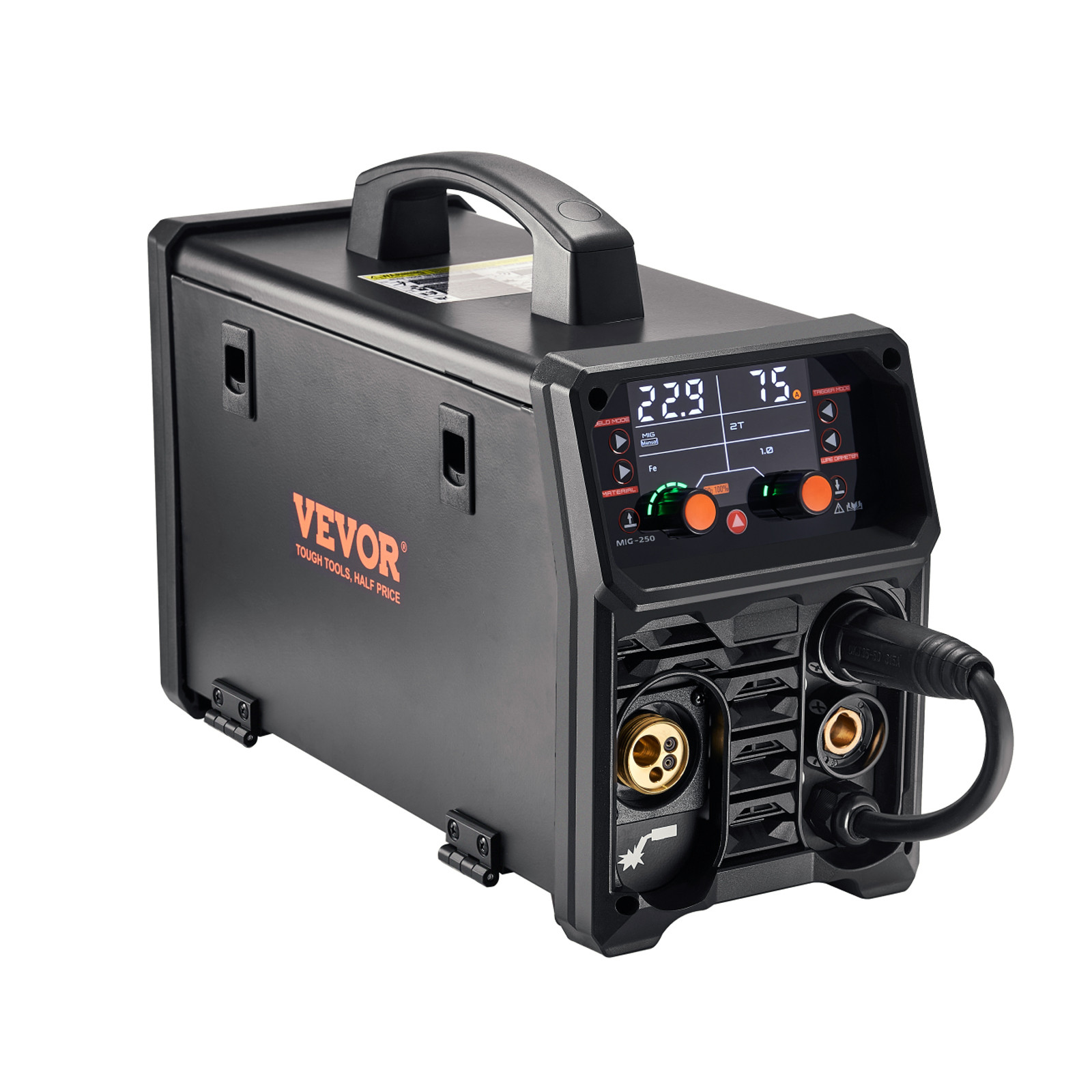 Pro MIG Welder 250A Pluse Mig Welding Machine 5-in-1 Synergic Welder Machine