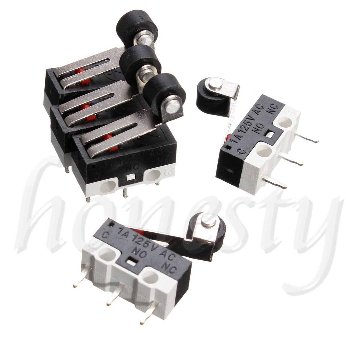 10x Ultra Mini Micro Switch Roller Lever Actuator Microswitch SPDT Sub Miniature