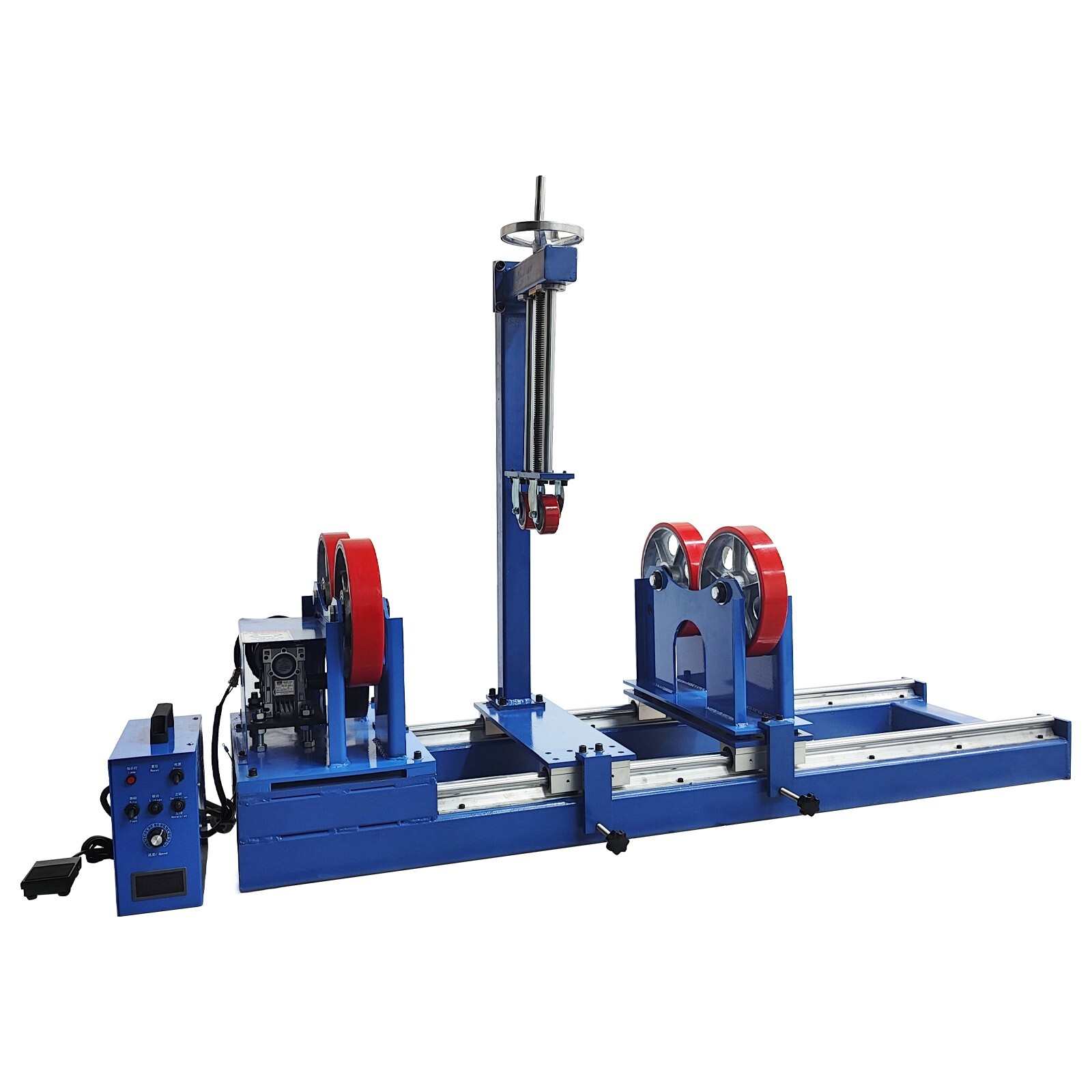 2200LB Welding Turning Roller 110V Tank Turning Positioner Rolls w/ Sliding Rail