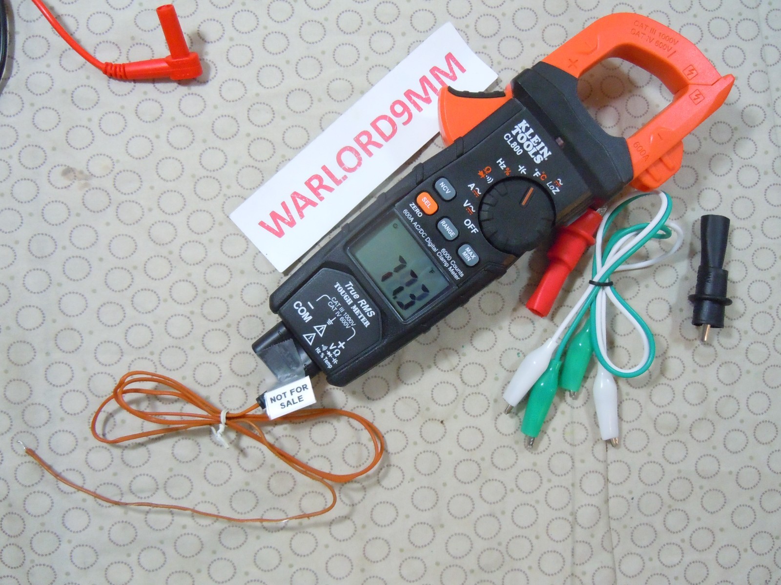 KLEIN TOOLS CL800 TRMS CLAMP METER WITH ACCESSORIES – 0208259.