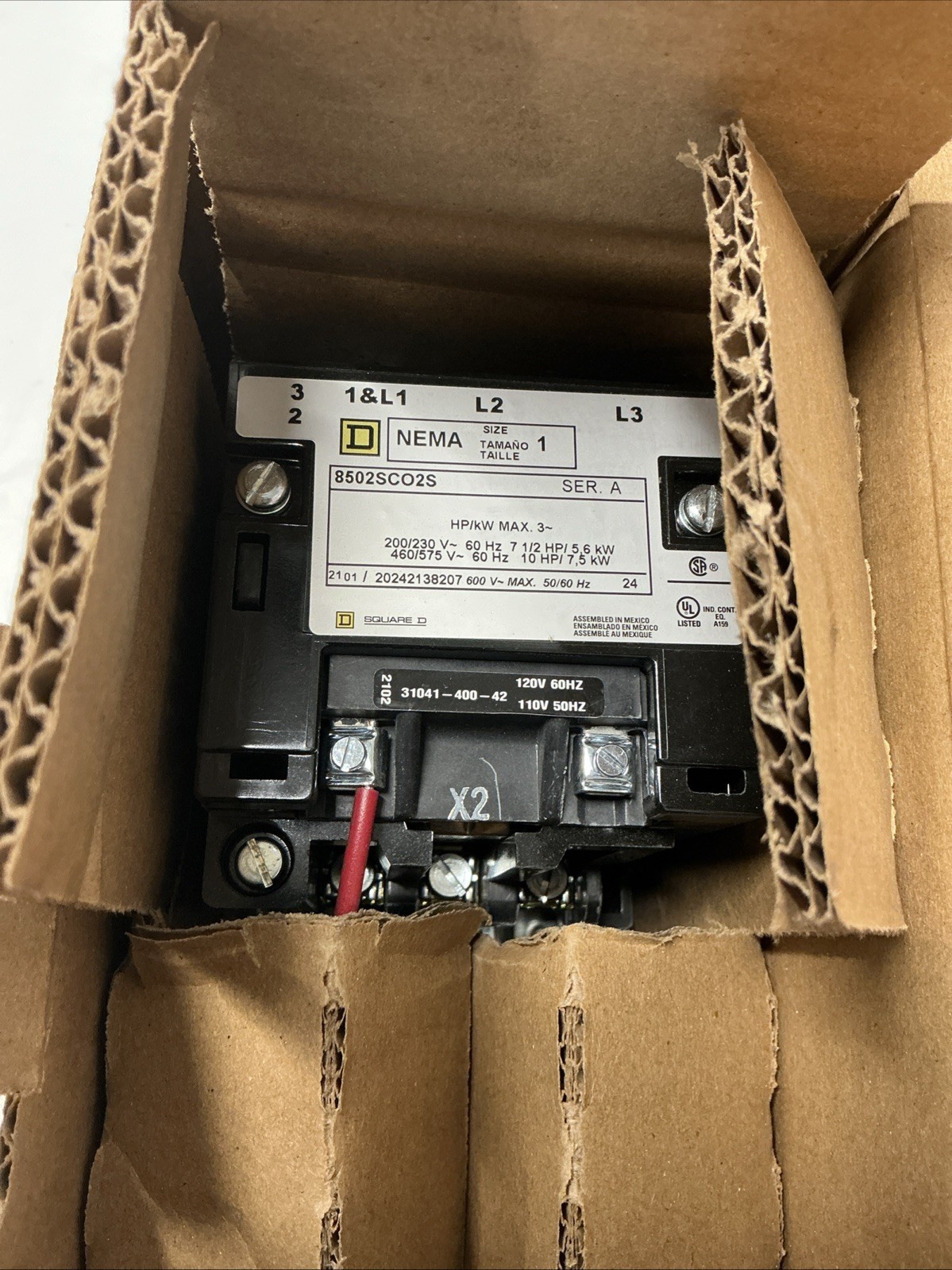 Square D 8502SCO2V02S Series A Contactor. AC-332