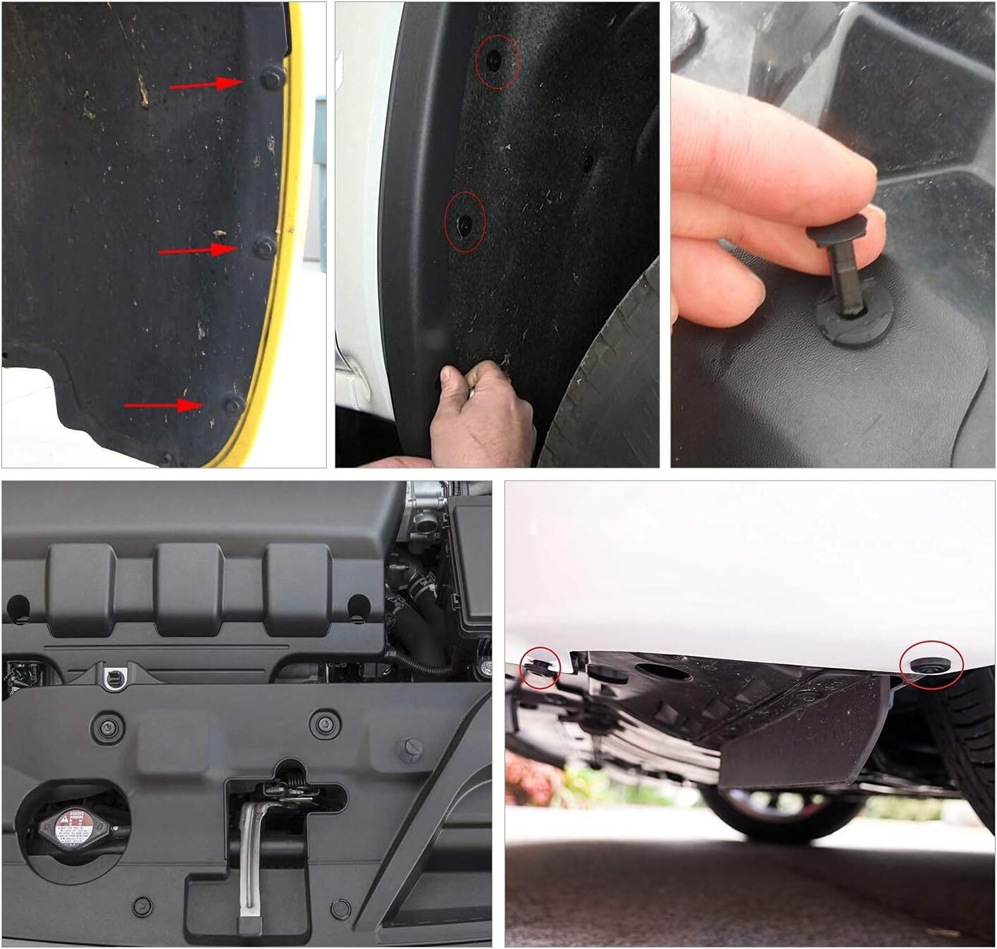 240pcs Auto Car Bumper Retainer Clips Kit Fastener Remover Push Pin Rivet Screw