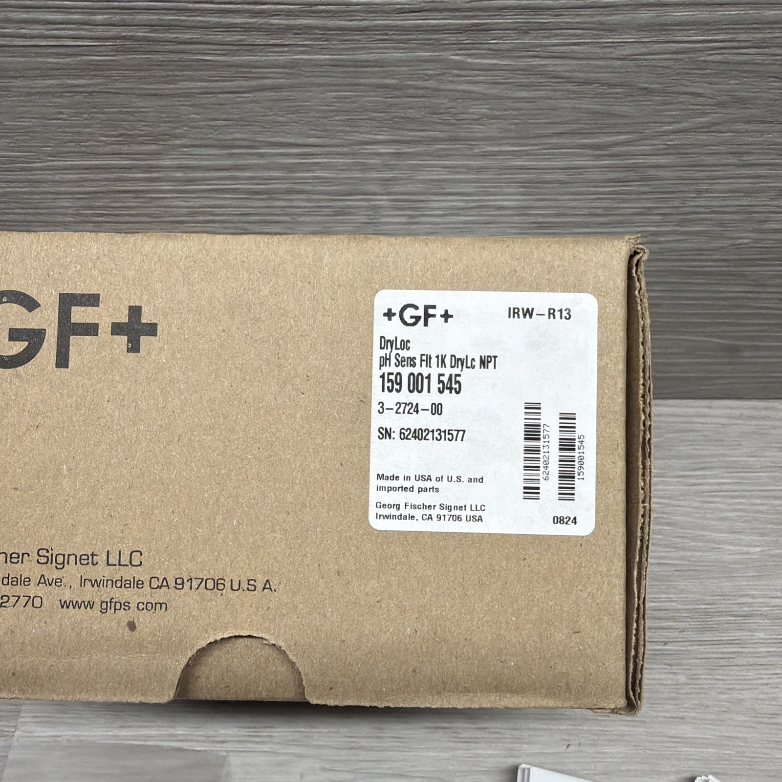 Georg Fischer GF Signet 159001545 3-2724-00 DryLoc 2724 pH Sensor, New