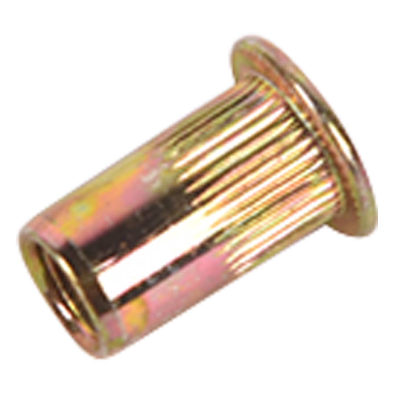 150Pcs Flat Head M5 Rivet Nut Rivnut Nutsert Metric Zinc Plated Carbon Steel