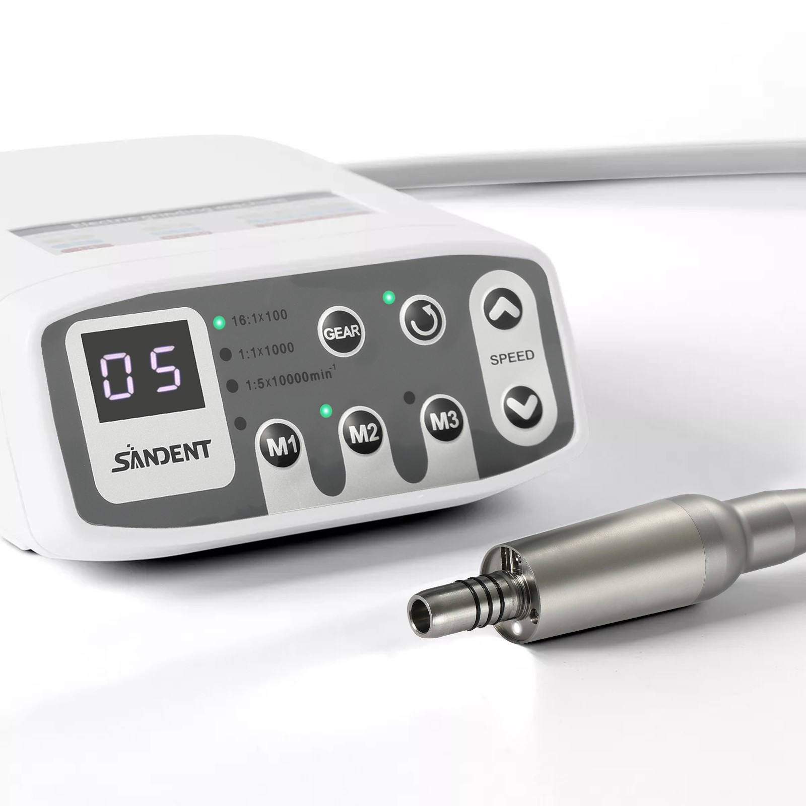 SANDENT Dental Brushless LED Electric Micro Motor Fit 1:1/1:5/16:1 Handpiece
