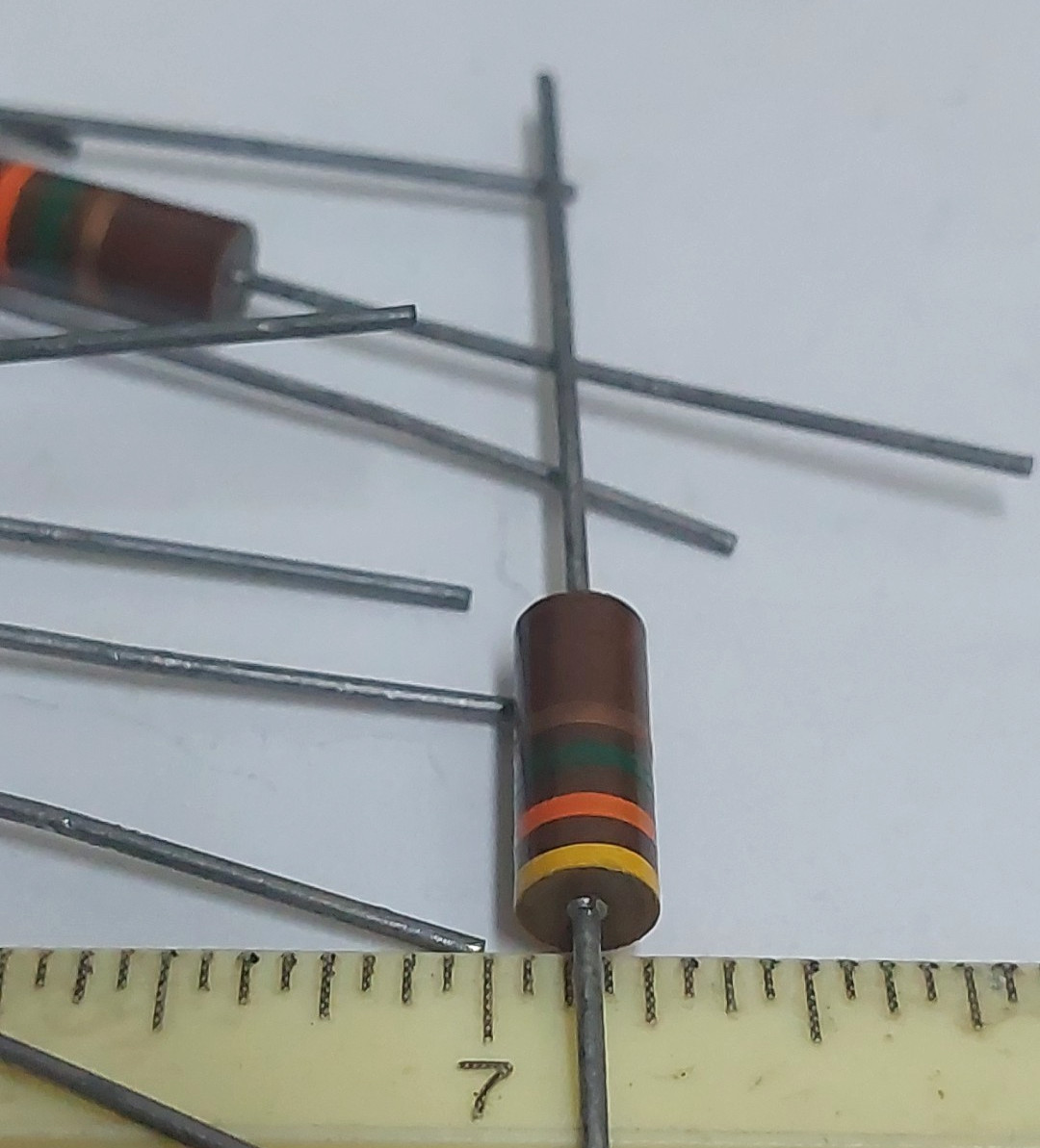 Ohmite RC32GF435J 4.3 Meg Ohm 1W 5% Carbon Composition Resistor NOS USA Lot 10
