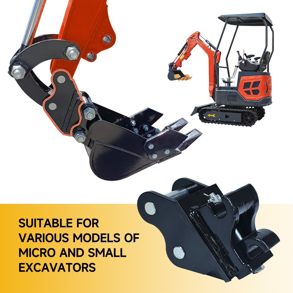 Quick Connect Hitch for 0.8-3T Mini Digger Mechanical Quick Change Coupler