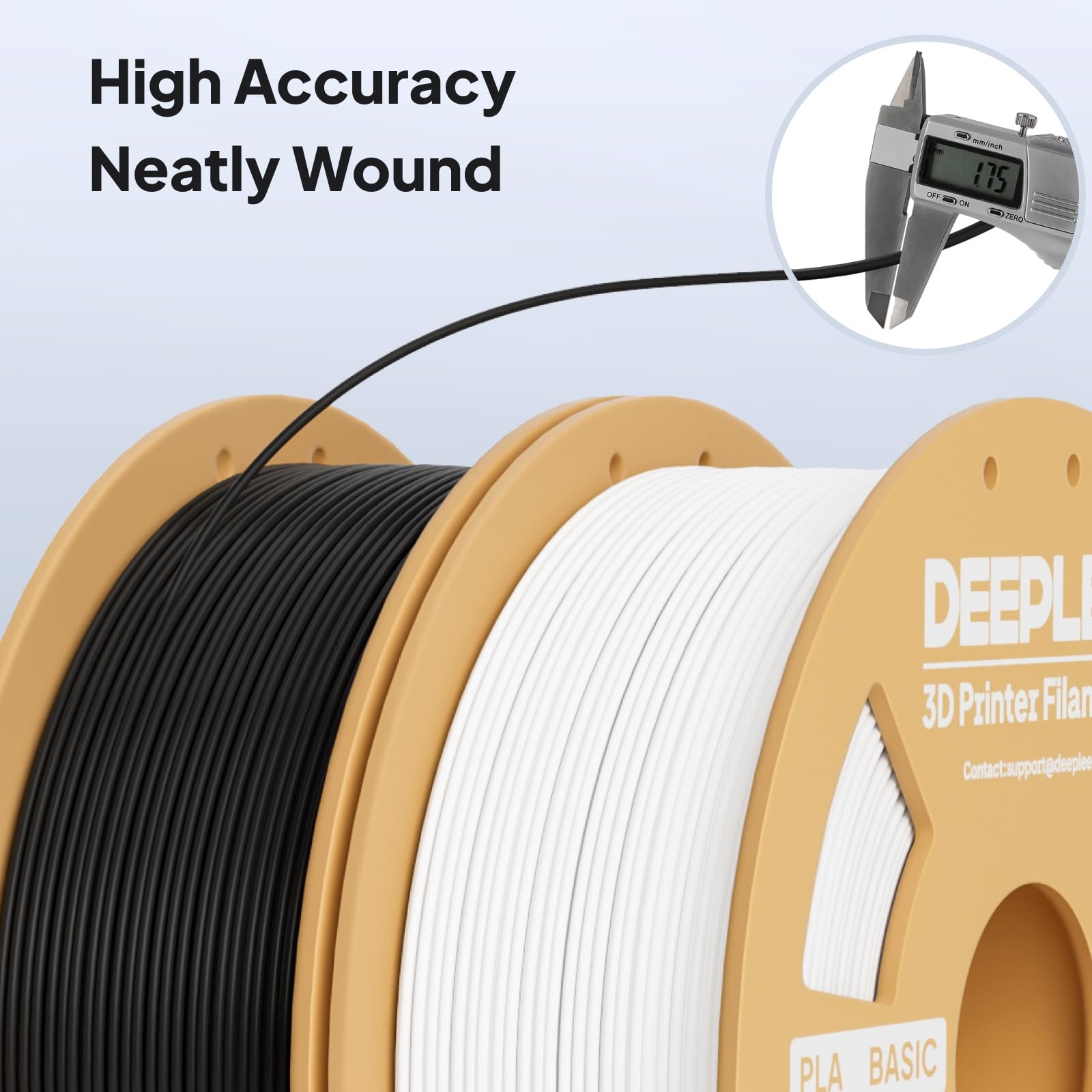 DEEPLEE PLA Basic 1.75mm 3D Printer 1.75 millimeters, 1kg*translucent