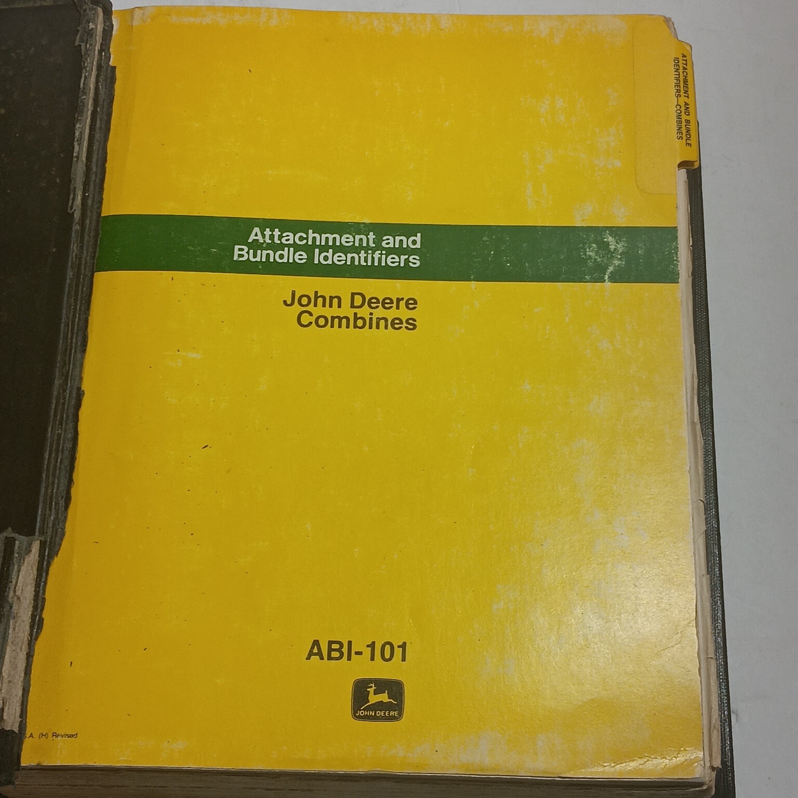 Genuine John Deere 4400 3300 ABI-101 PC1177 Combine 4 books in 1 Binder PC-1164
