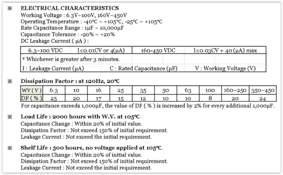 Axial Electrolytic Capacitor, Polarized, 2200uF 50V, 105C, Tolerance ±20%