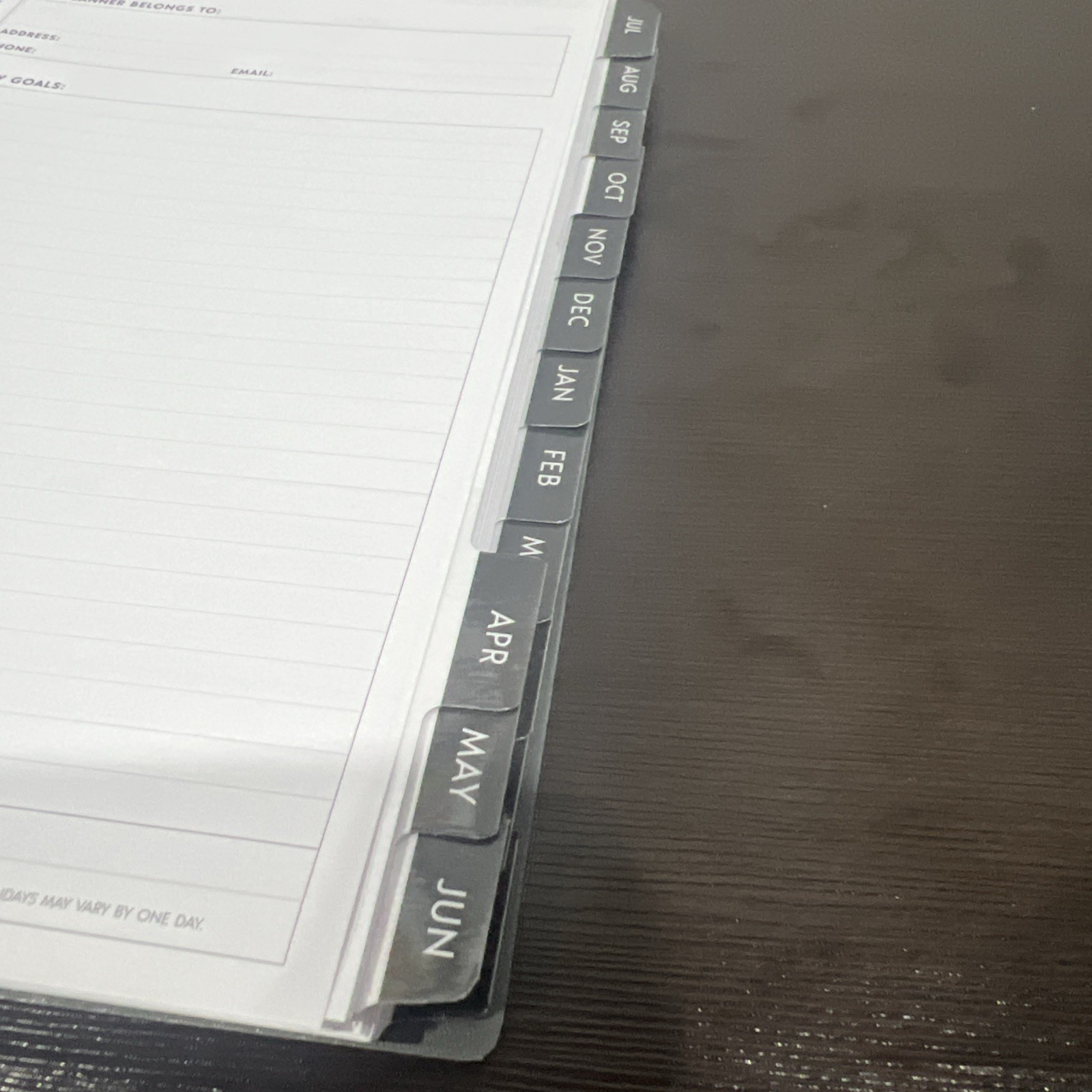 ASMBLD BLUE Sky Tabbed 15-Month Planning Calendar- April 2026 thru June 2027