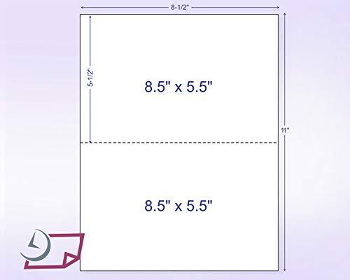 NextDayLabels – Pack of 500 Sheets 8-1/2 x 11″ Letter Size Perforated Paper W…