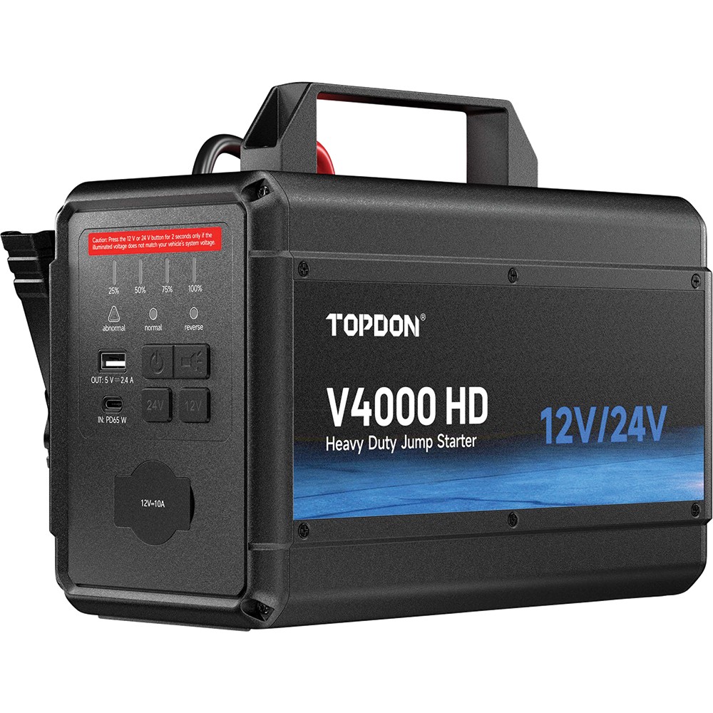 V4000 HD 12V/24V 4000A Jump Starter TOP-V4000-HD