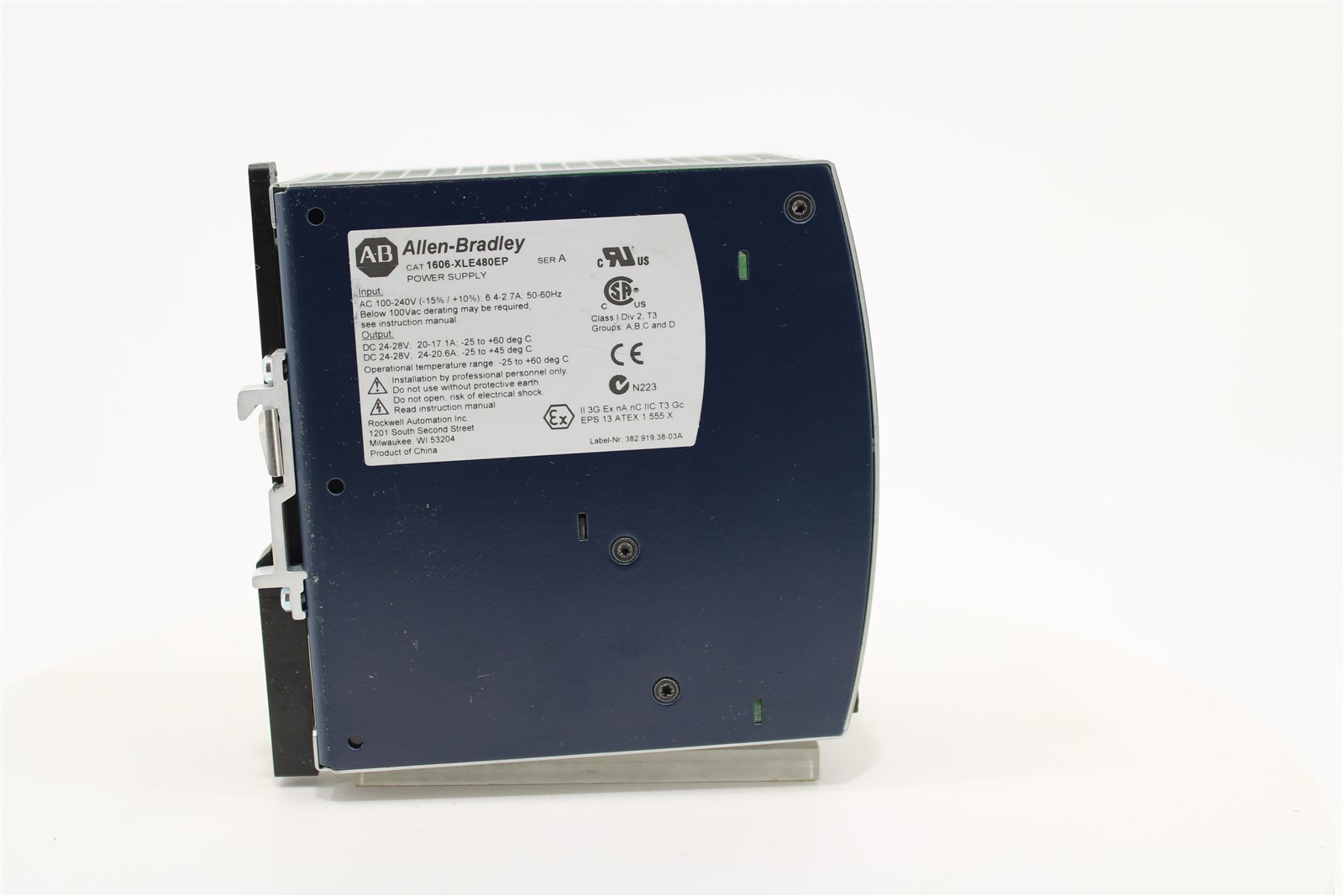 Allen-Bradley 1606-XLE480EP Power Supply | 24V DC | 480W | 20A | 100-240V AC