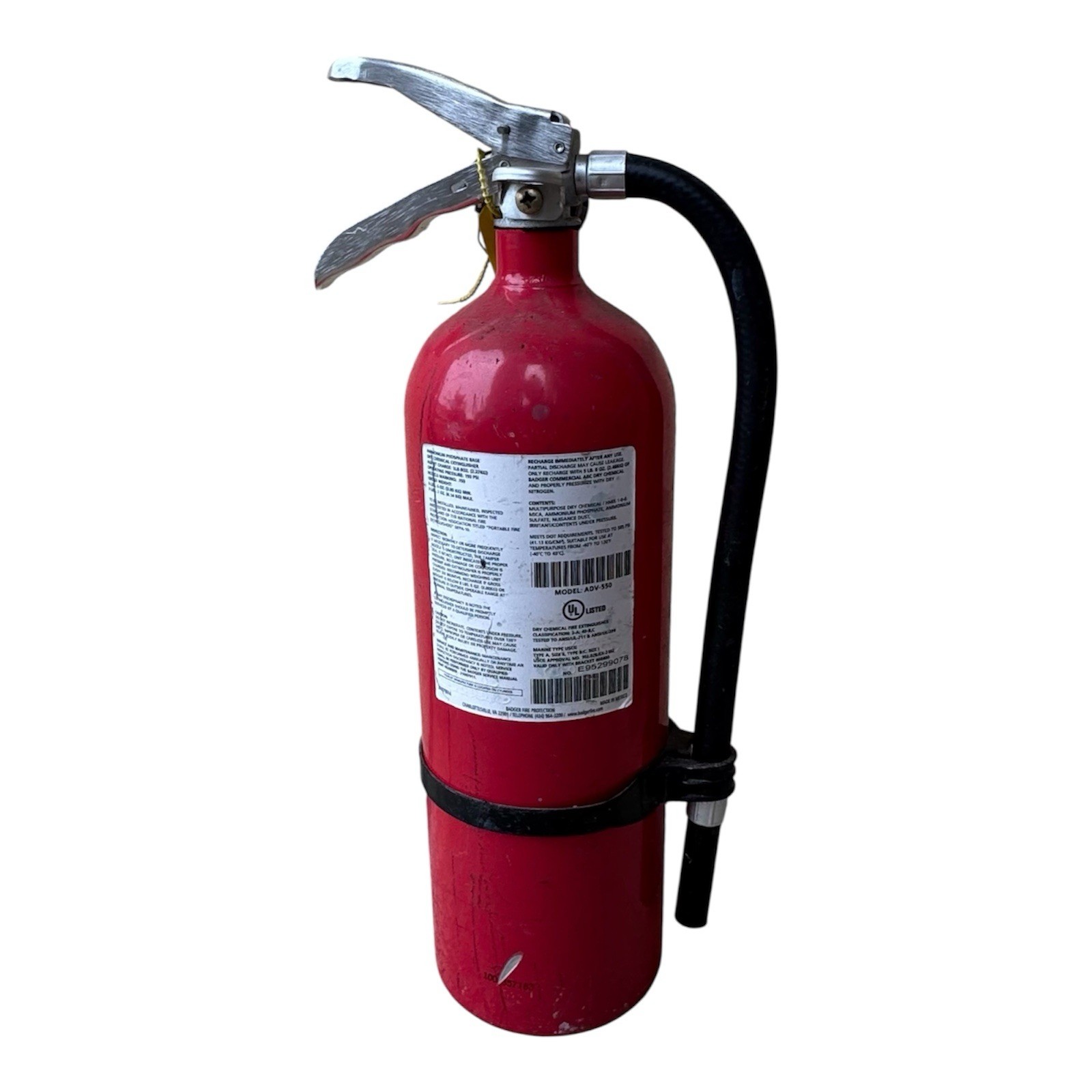 Fire Extinguisher Badger Advantage 5 Pounds «ABC Dry Chemical Model ADV-550
