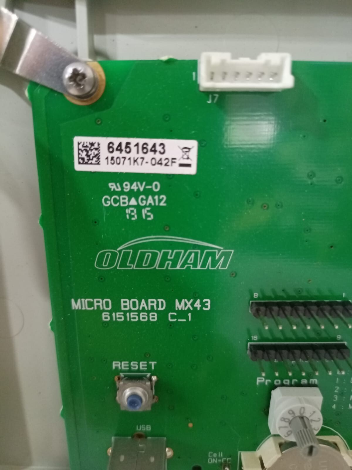 Oldham MX43 Analog And Digital Gas Detection Control Unit- W/O ANY ACCS.