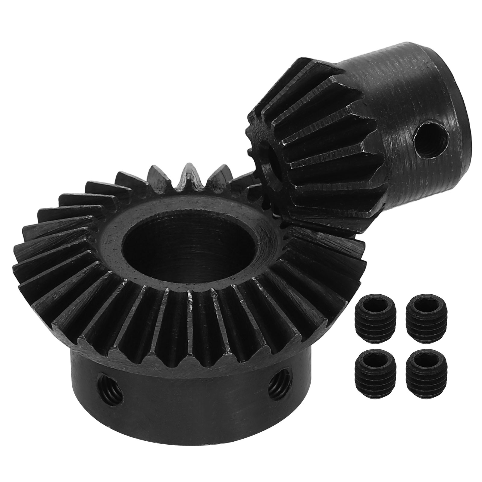 2Pcs Tapered Bevel Gear Set, 1.5 m 1:2 (15T/30T) Bevel Gear(5/17mm Shaft Hole)