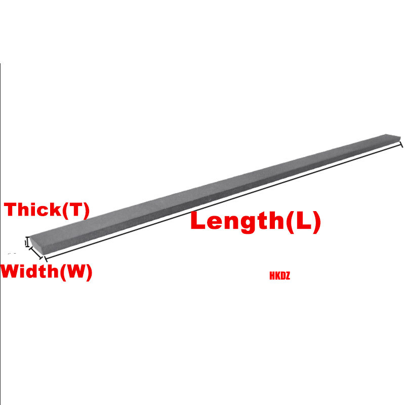 HRC89-93 Tungsten Steel Flat Bar Rod Strip Length 100mm Turning Tools T:2mm~12mm