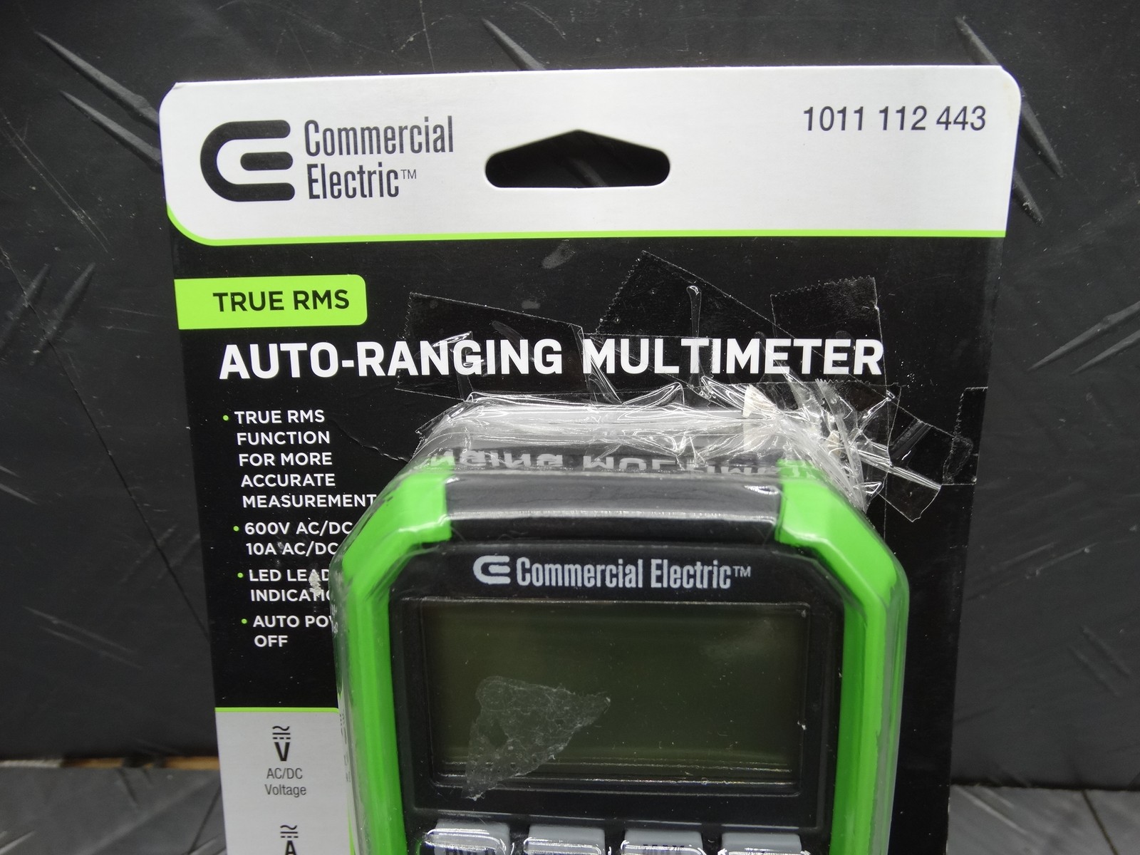 Commercial Electric 600V True RMS Auto-Ranging Digital Multimeter w/ Temperature