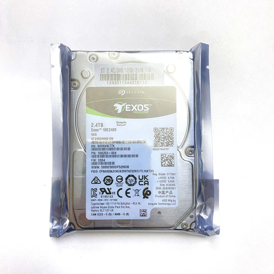 New Original SEAGATE ST2400MM0129 2.4TB 12Gb/s 10K 2.5” SAS Hard Drive