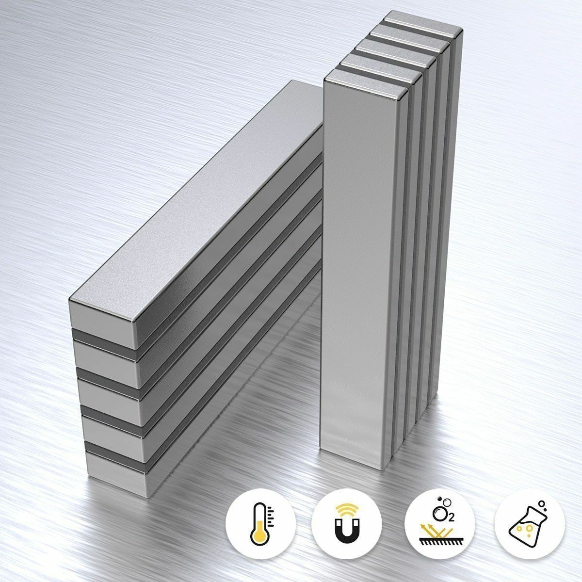 Lot10-50 N52 Strong Neodymium Magnets Rare Earth Lifting Magnets 60x10x5/3mm