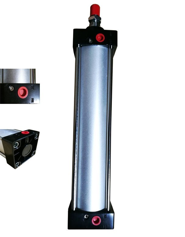 Pneumatic Cylinder Aluminum Alloy Double Acting Single Rod Stroke 12” Bore 3”