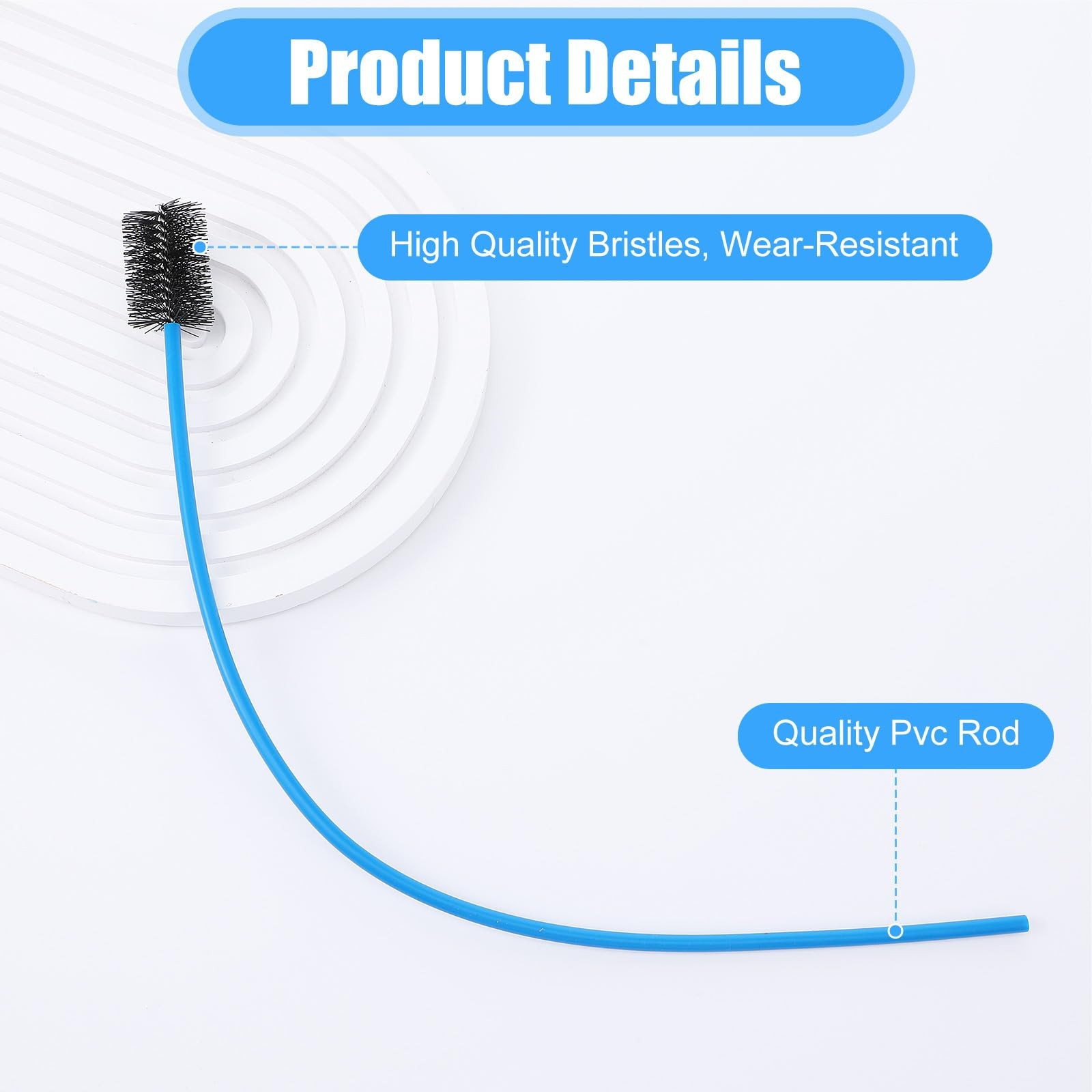 3 Pcs AC Drain Line Cleaner, Pipe Cleaners Condensate Pump Brush HVAC Condens…