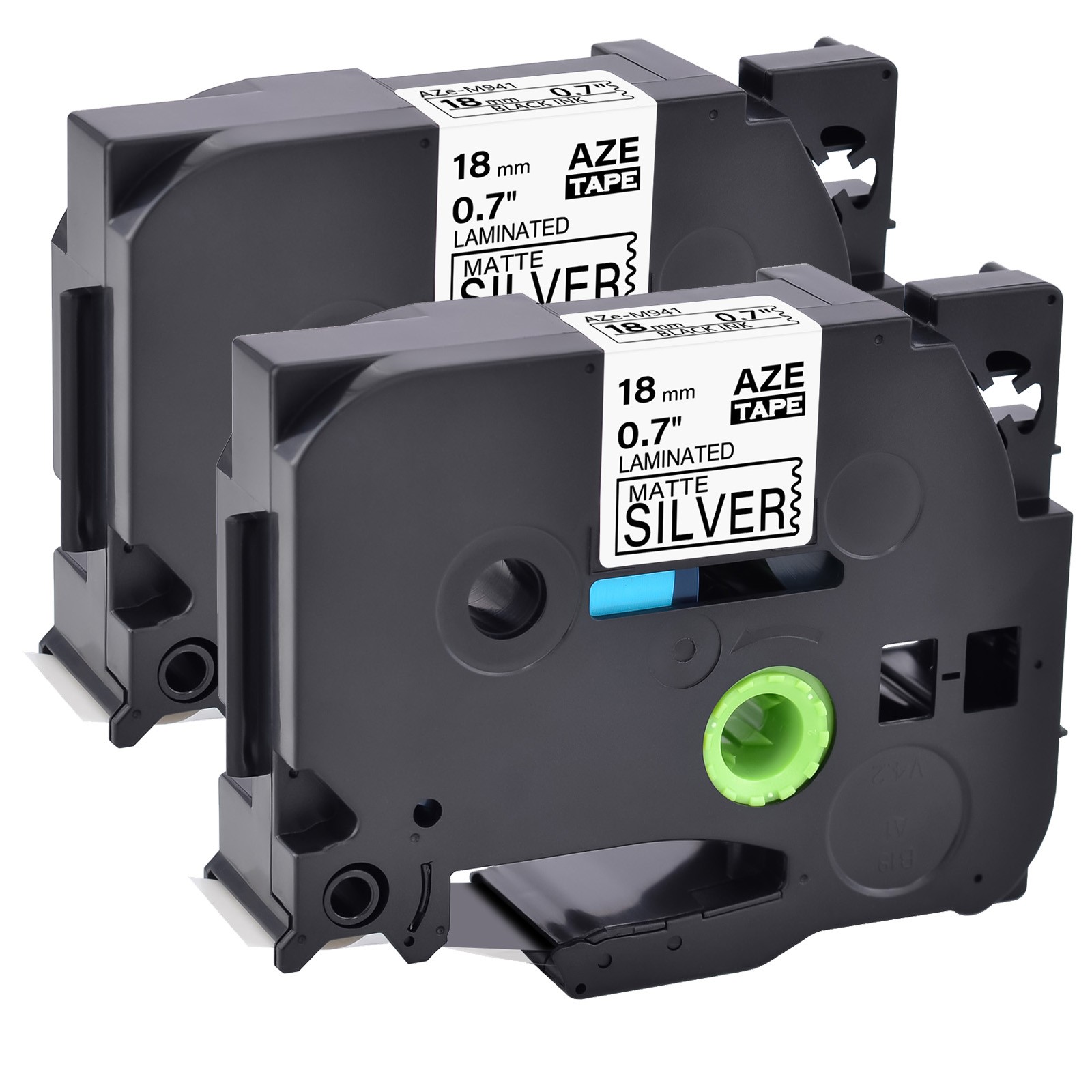 Label Tape Compatible with Brother TZ/TZe-M941 P-Touch 18mm×8m / 0.7″×26.2ft