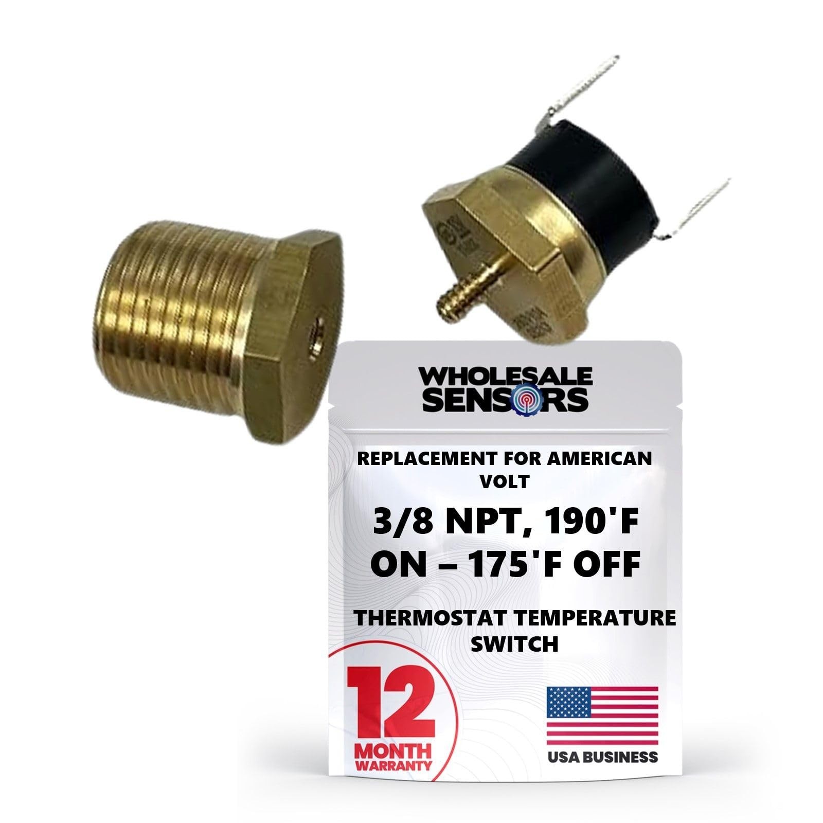 Replacement for American Volt Electric Radiator Fan Thermostat Temperature Sw…