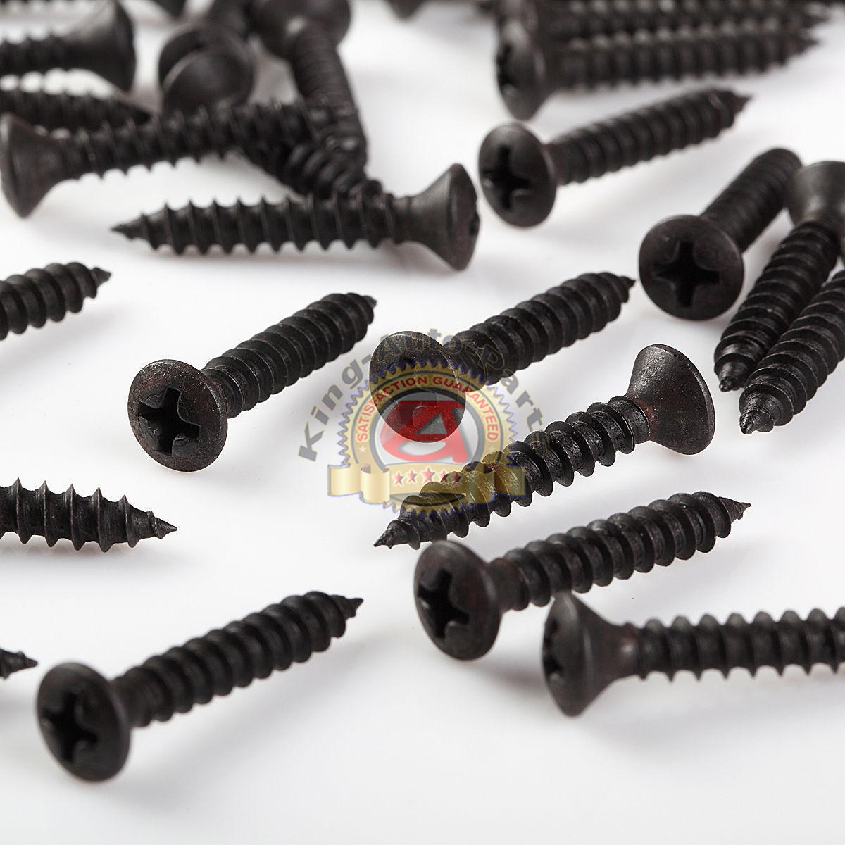 Phillips Oval Head Black Oxide Sheet Metal Screws #8 x 1»Qty500