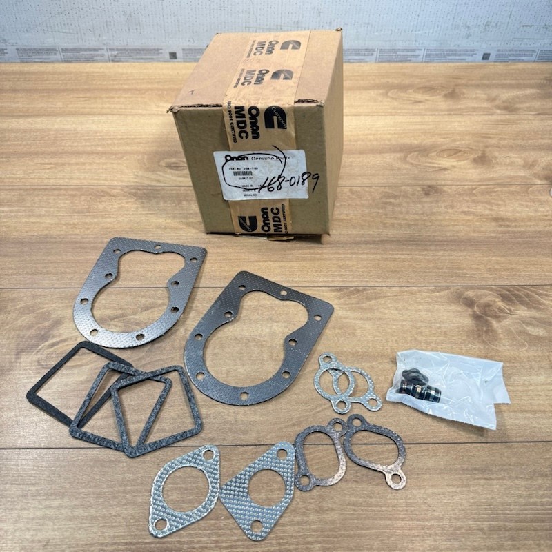 New ONAN OEM NOS GASKET KIT WITH VALVE SEALS / 0168-0189 168-0189