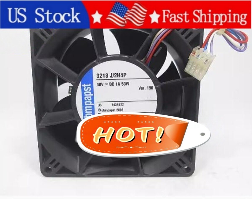 3218J/2H4P 1PCS New Ebmpapst 3218J/2H4P Fan 48VDC 50W 1.0A 4-Pin Fast Delivery