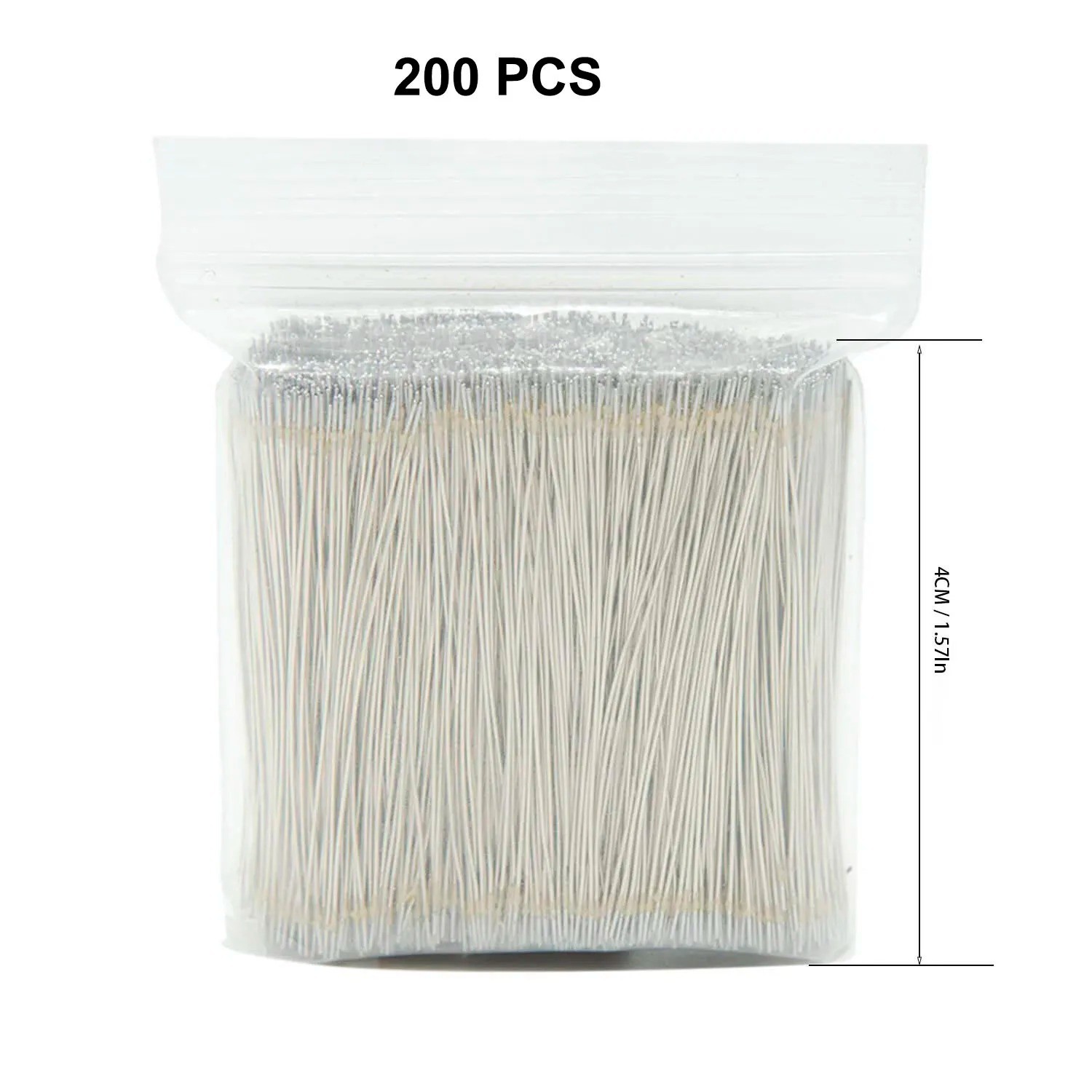 200pc LED Neon Light Welding Wire Connector 12V 24V Silver Enameled