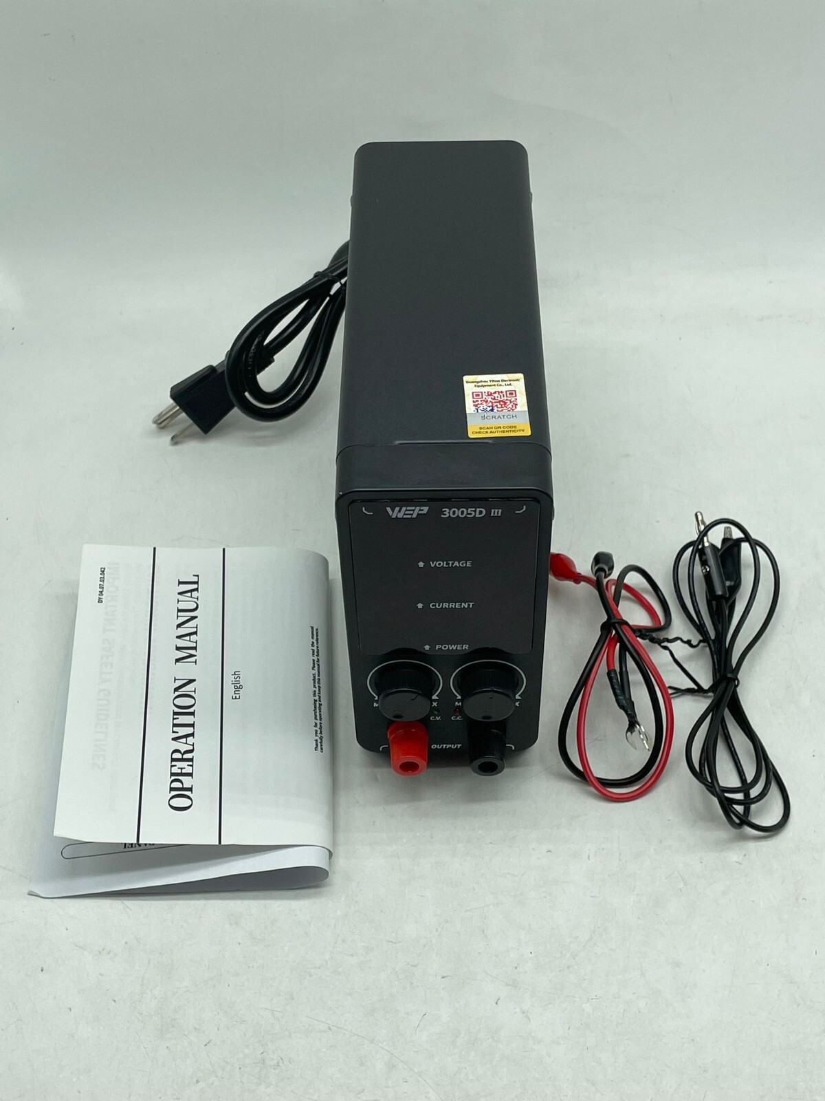 WEP 3005D-III DC Variable Power Supply 30.00V 5.0000A High Precision Bench Lab