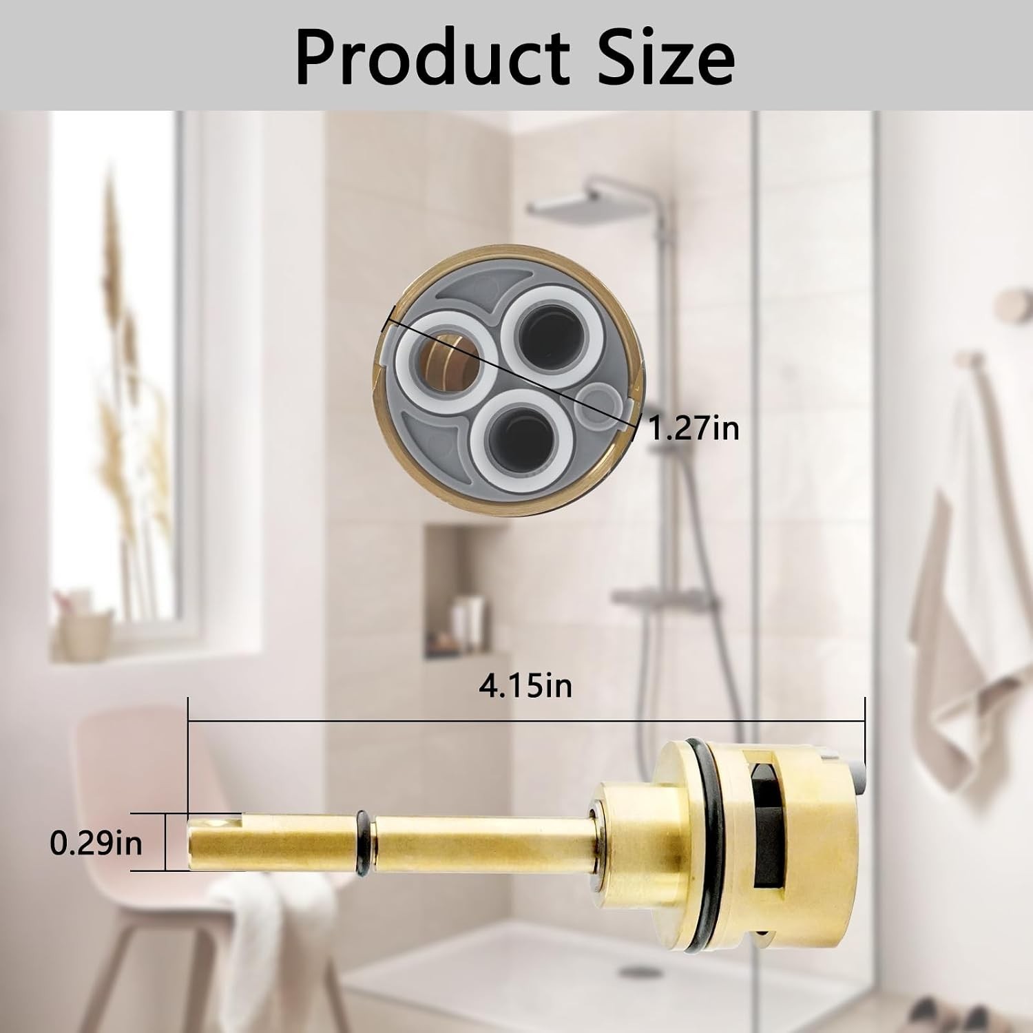 Diverter Cartridge 6-Setting Brass Replacement Valve Fits Delta Faucets
