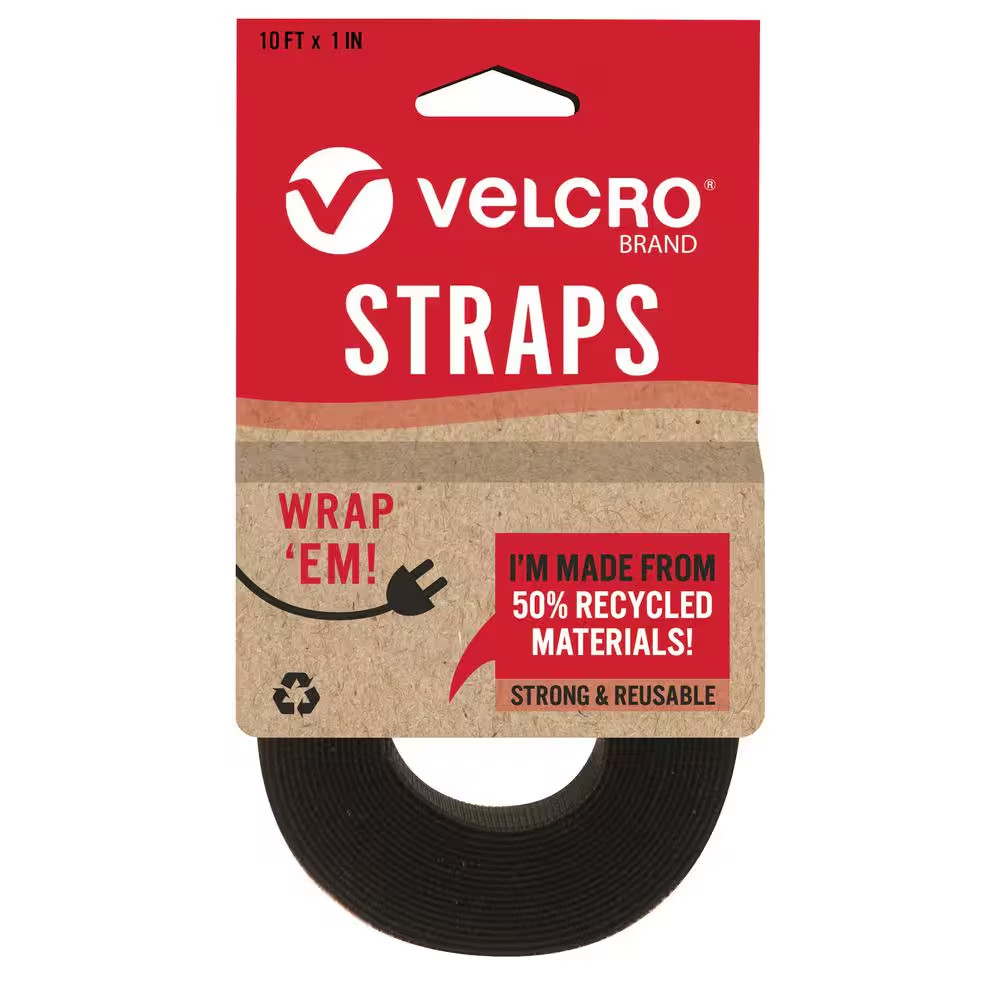 Eco Wrap EM 10 Ft. X 1 In. Straps in Black