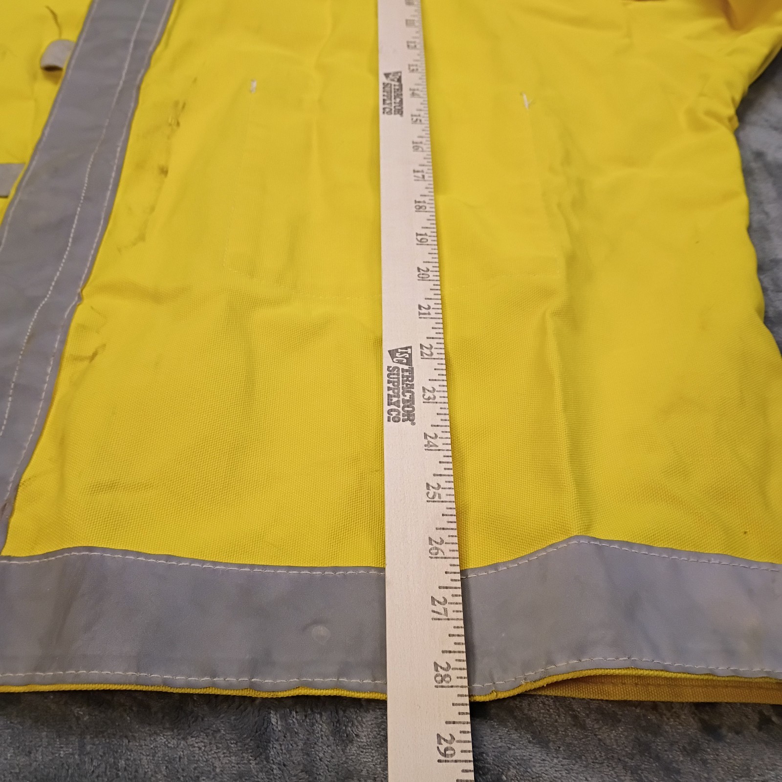 XXXL 3XL Wildland Firefighter Flame Resistant Jacket Yellow PGI Used USA 31 x 28