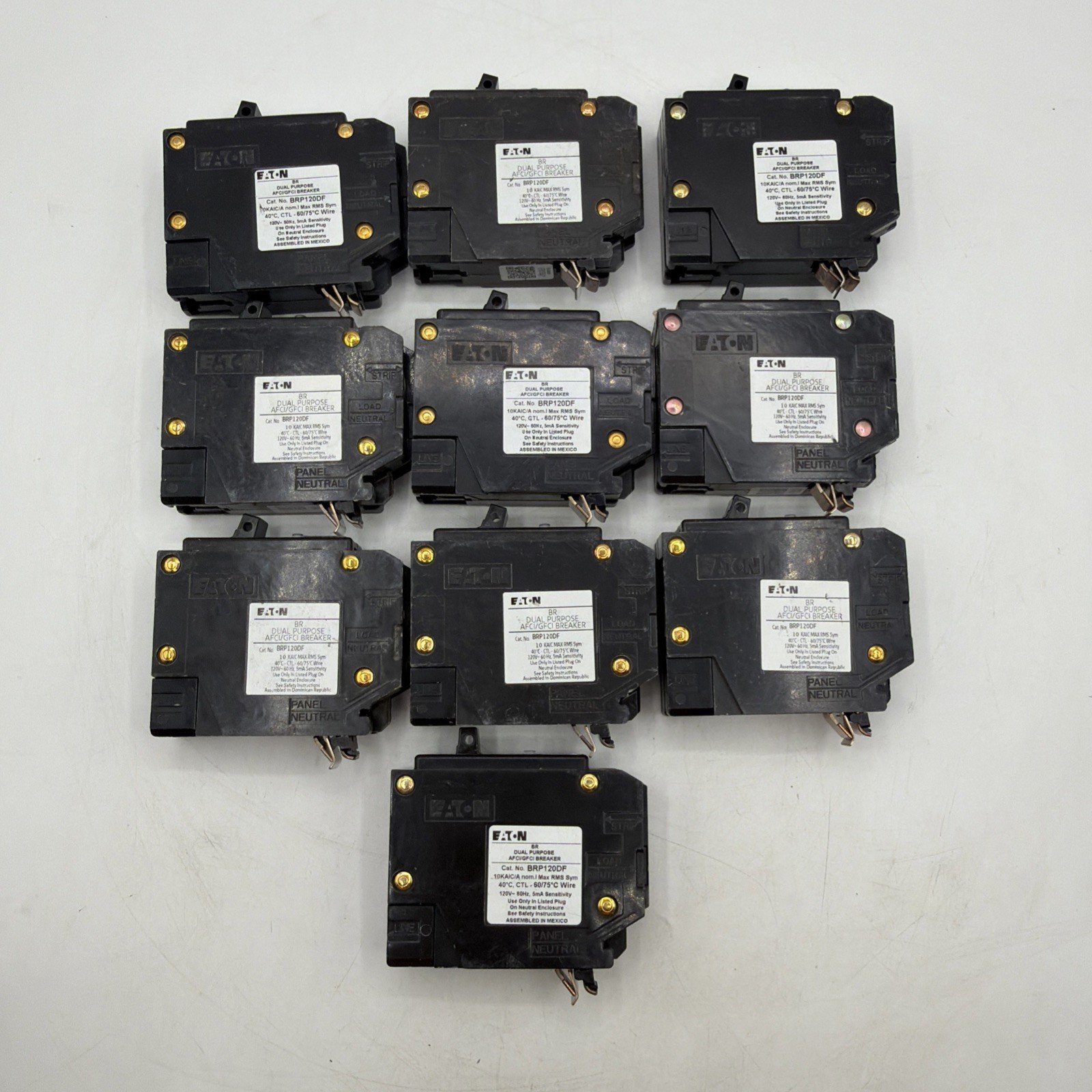 10 PCS Eaton BRP120DF 20A Dual Function Circuit Breaker Free Shipping NSB