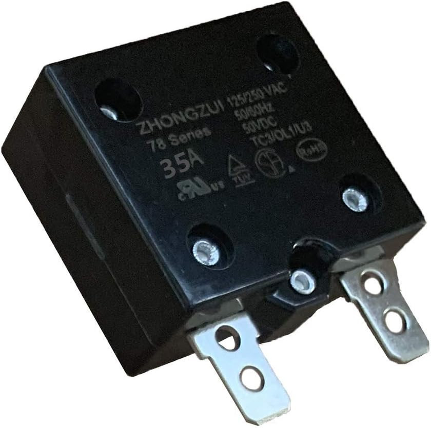 35A 125/250VAC 50/60Hz 50VDC Automatic Reset Relay Fuse, Therma Switch Circuit B