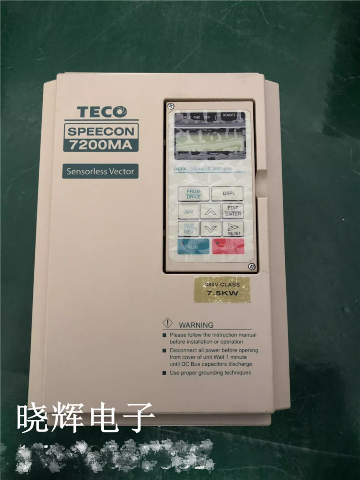 1pcs Used Dongyuan inverter 7200MA 7.5KW 380V JNTMBGBB0010AZ-U-