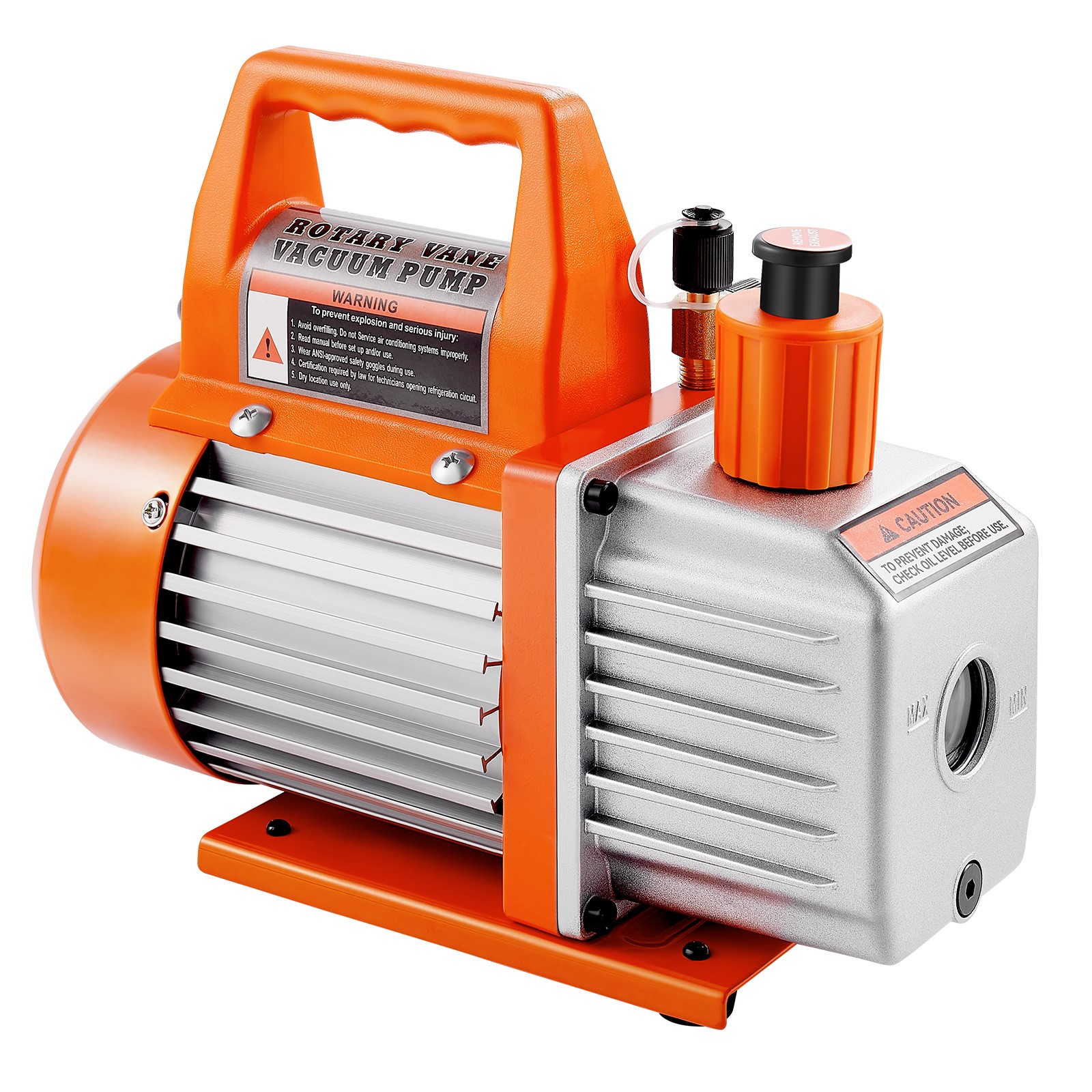 Uimoso 3.5 CFM Single Stage Rotary Vane HVAC Vacuum Pump with Oil