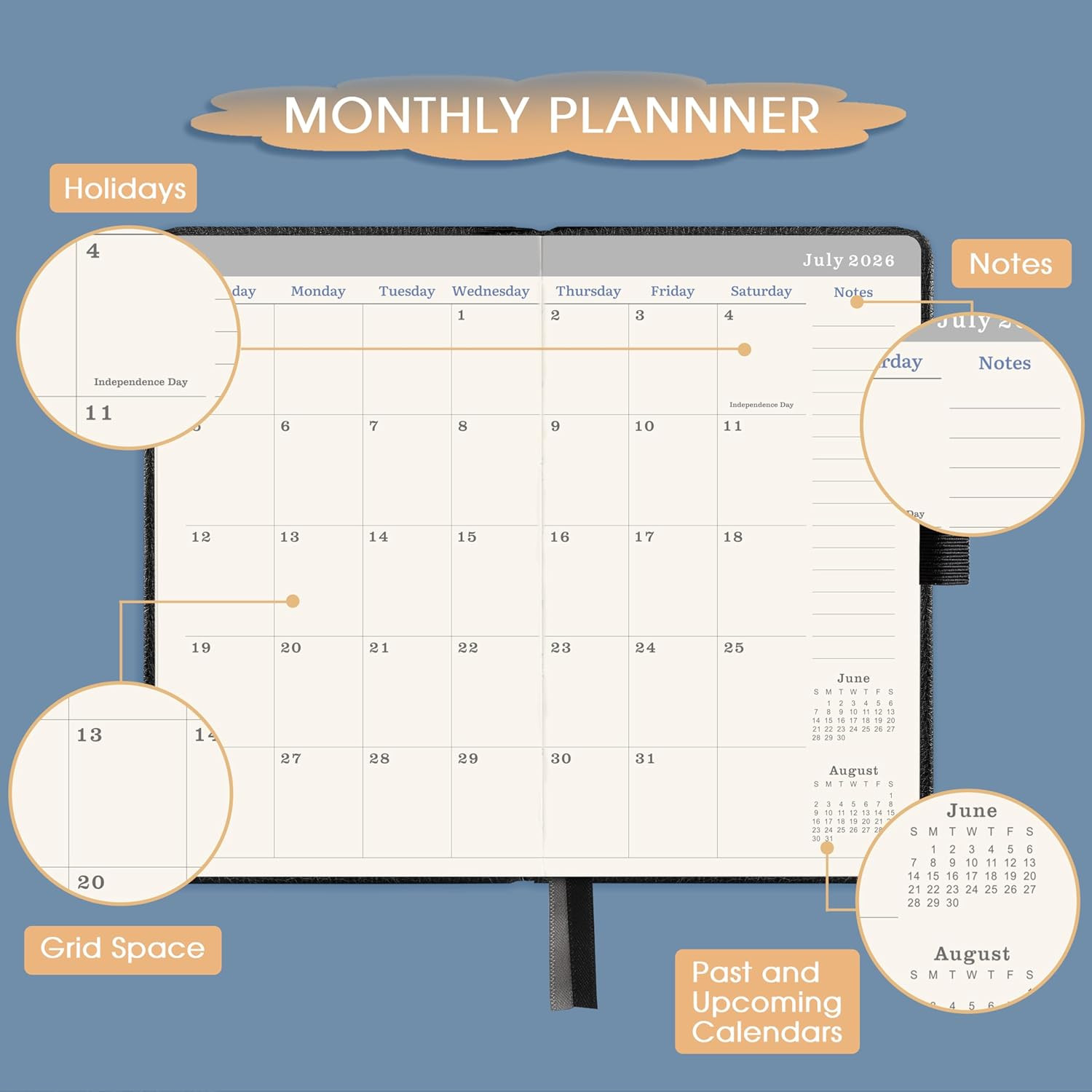 2026-2029 Pocket Planner – 3 Year Monthly Planner 2026-2029, Jul.2026 – Jun.2029